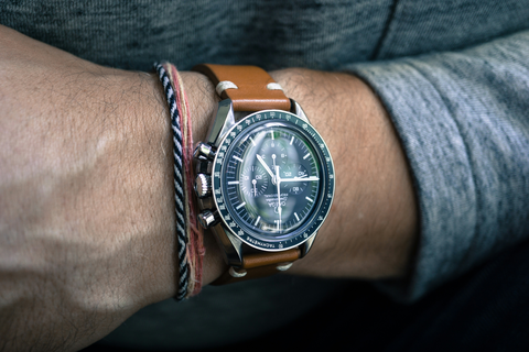 Omega Speedmaster on Leather Strap