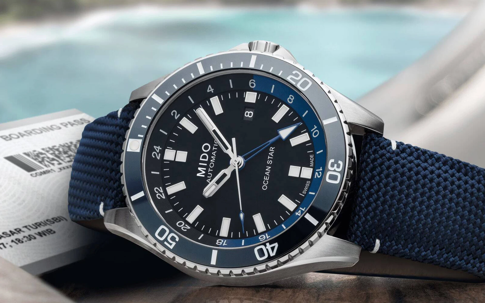Mido ocean star gmt 3