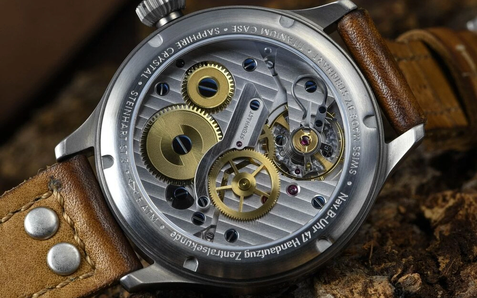 Steinhart nav b uhr 44 titan b muster zentralsekunde 1
