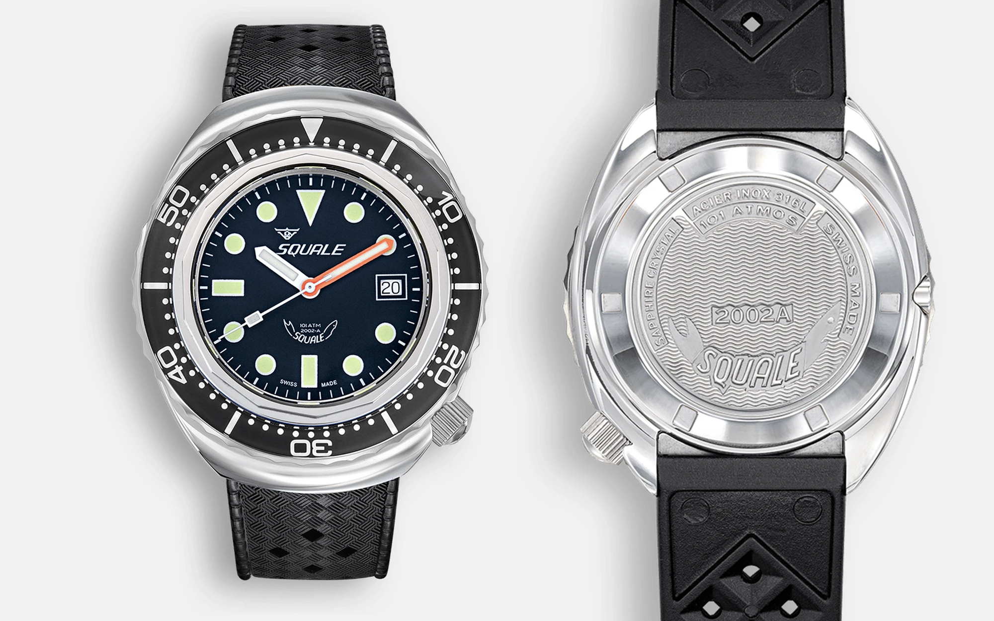 Squale 2002 black round dots 1