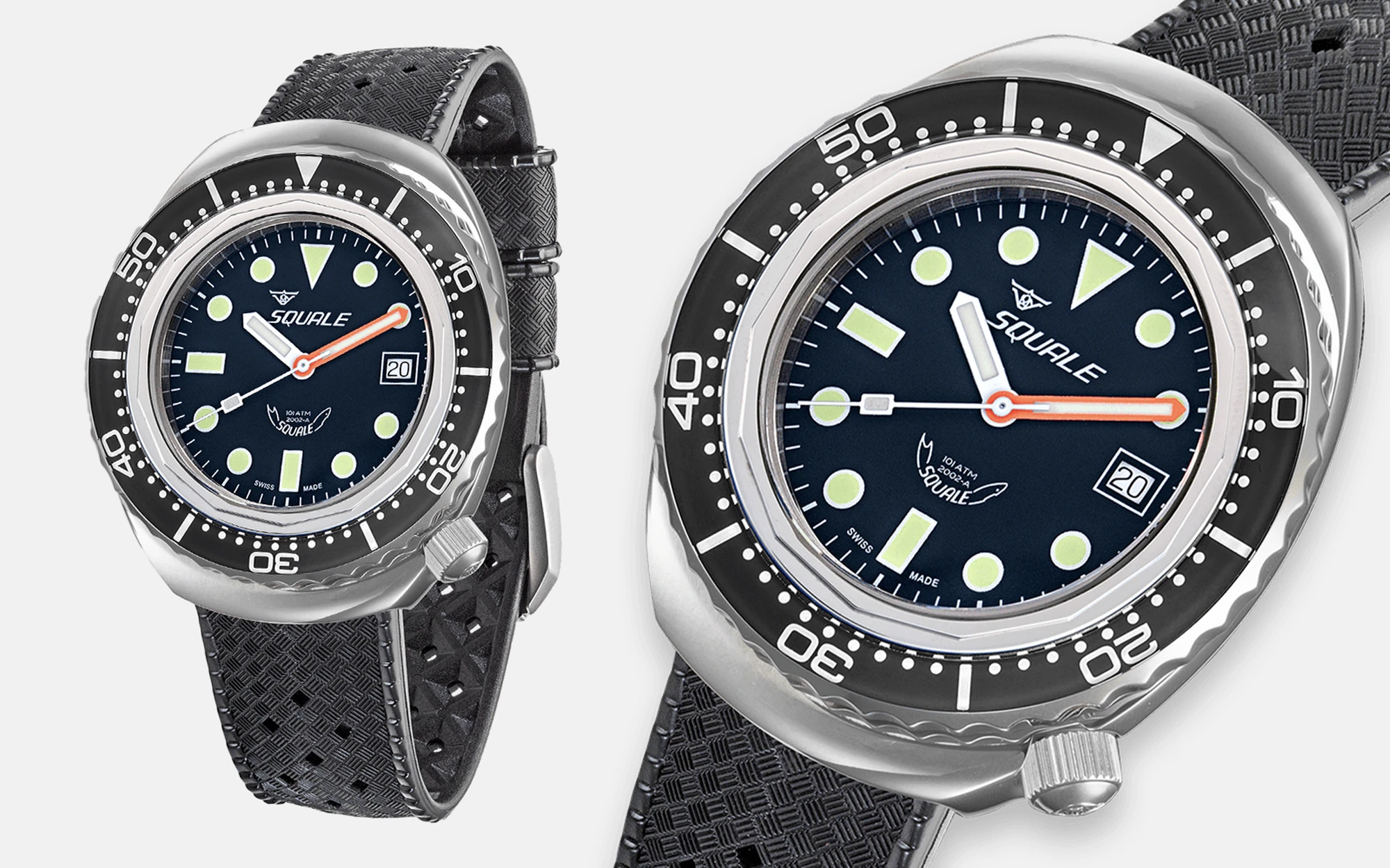 Squale 2002 black round dots 2