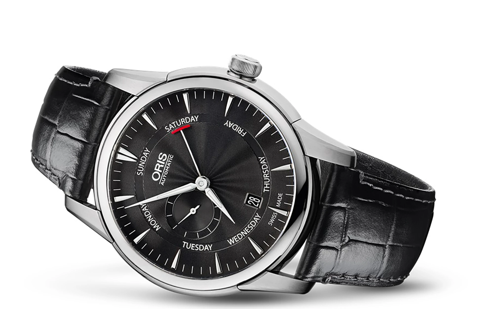 Oris artelier small second pointer day black dial 1