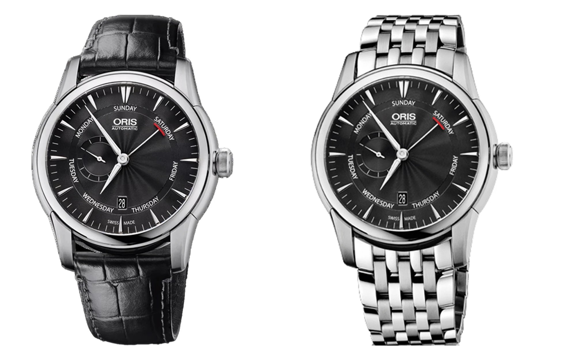 Oris artelier small second pointer day black dial 2