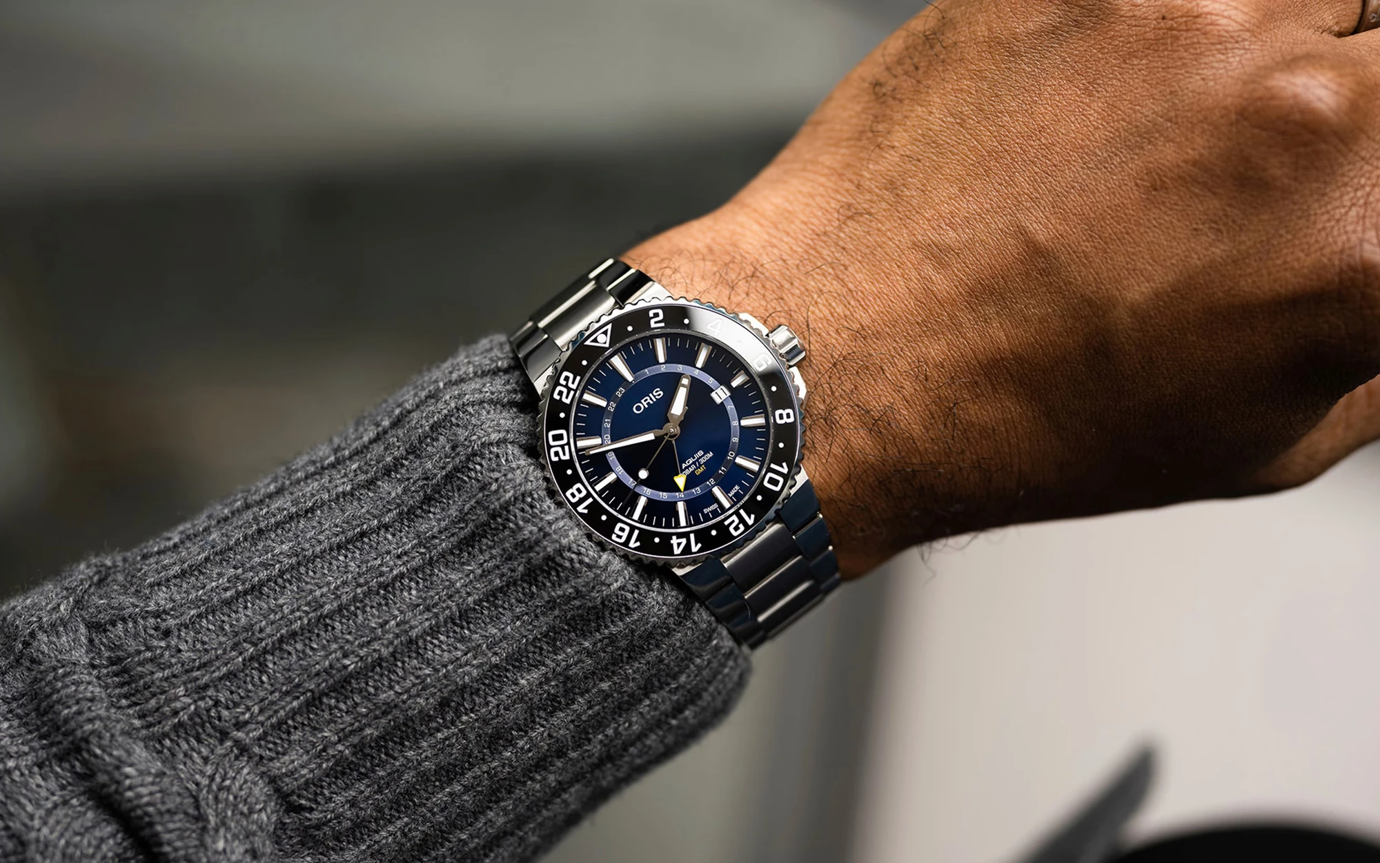 Oris aquis gmt date 1