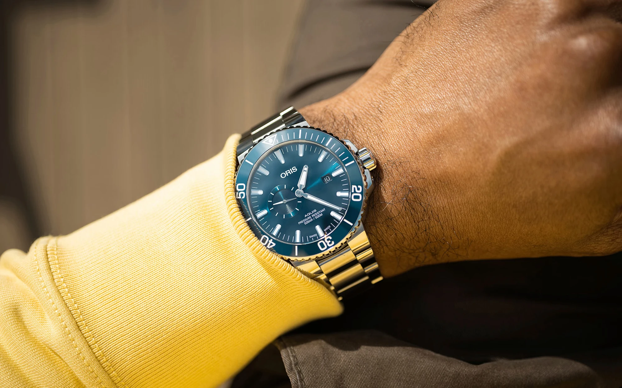 Oris aquis small second date 6