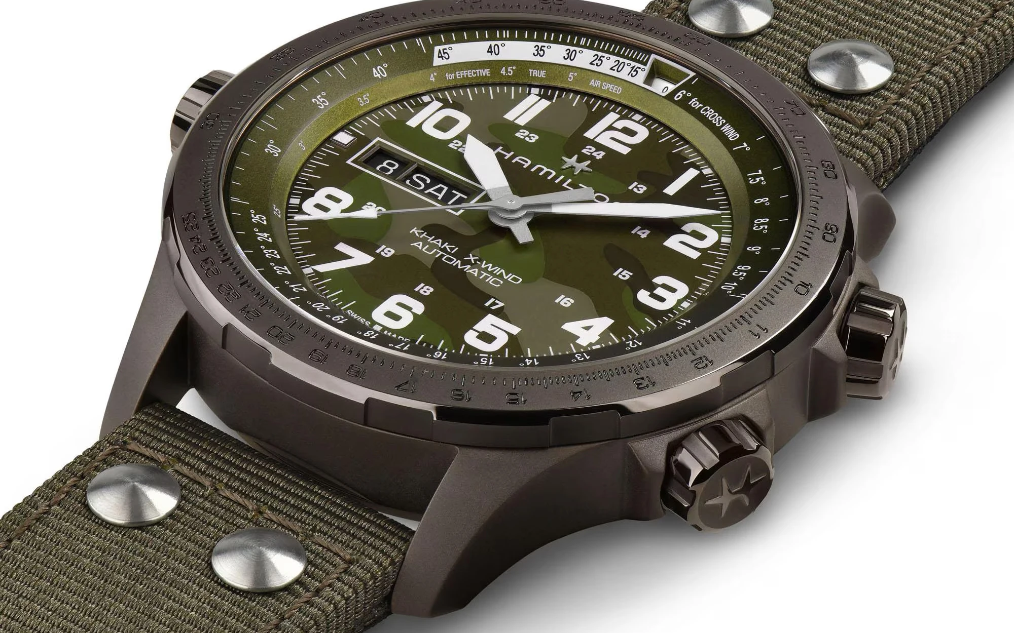 Hamilton khaki aviation x wind day date auto 7