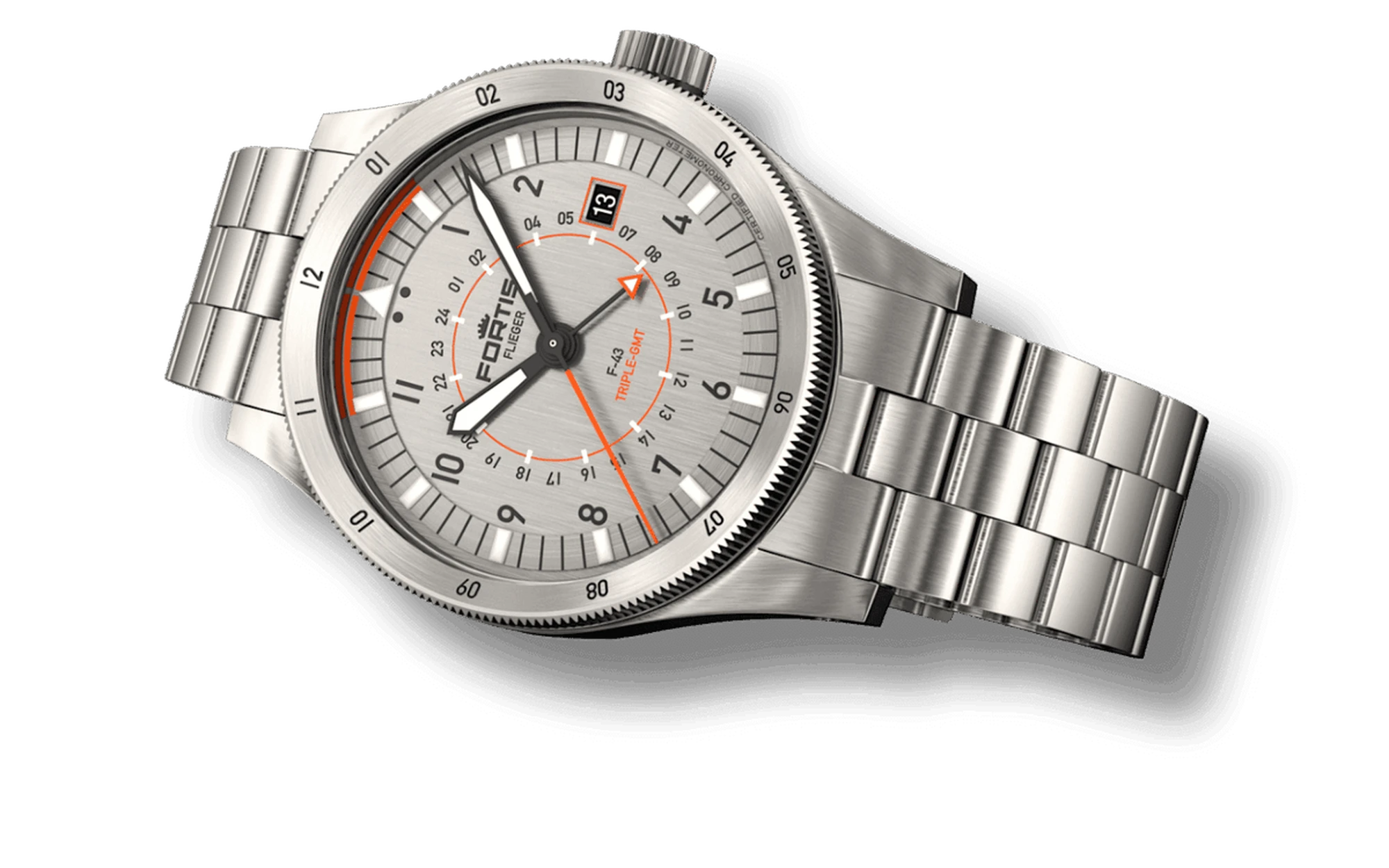 Fortis flieger f 43 triple gmt 11