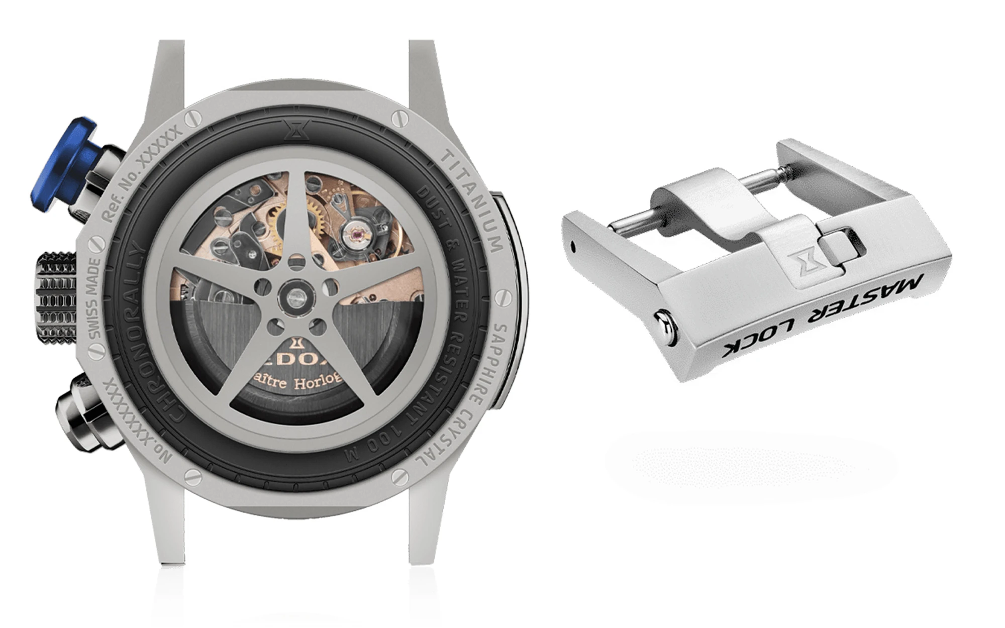 Edox chronorally automatic 3