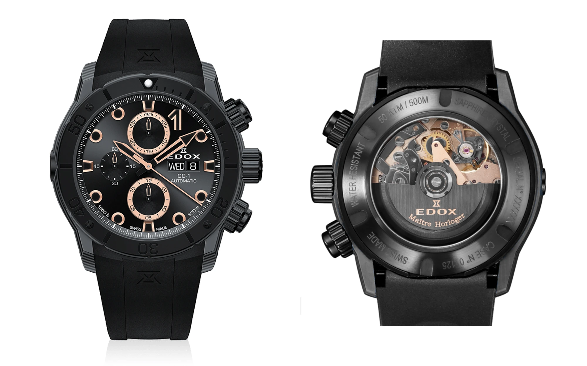 Edox co 1 carbon chronograph automatic