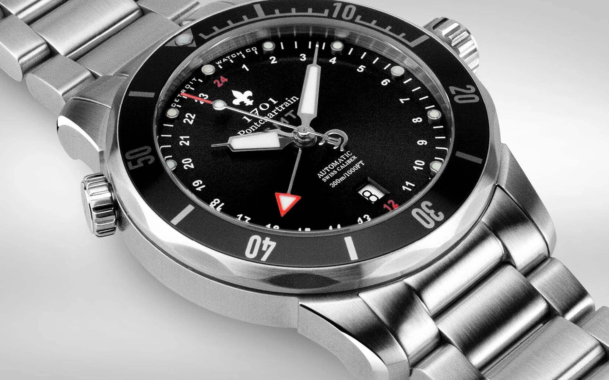 Detroit watch company 1701 pontchartrain great lakes edition gmt diver 3