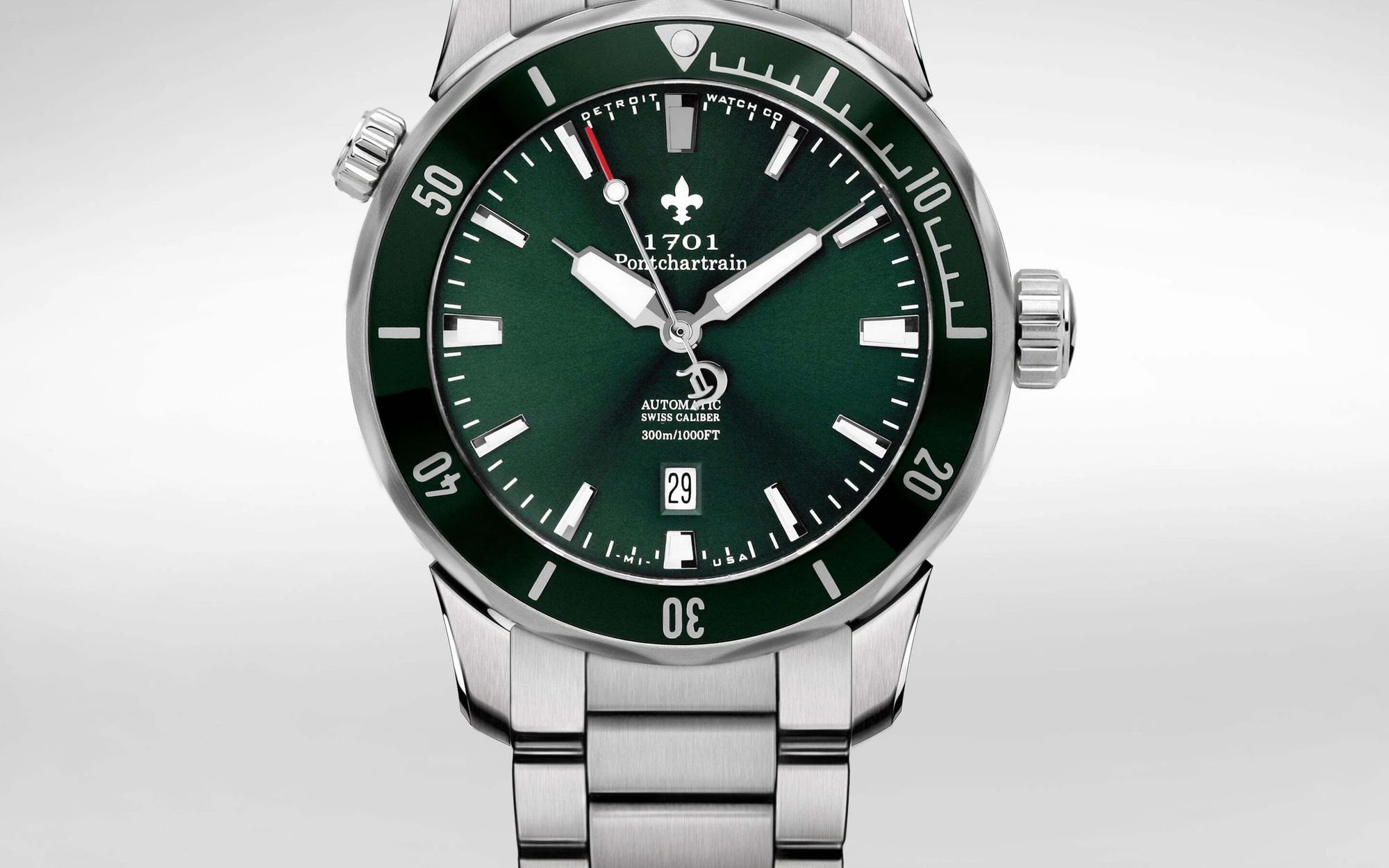 Detroit watch company 1701 pontchartrain great lakes edition diver 9