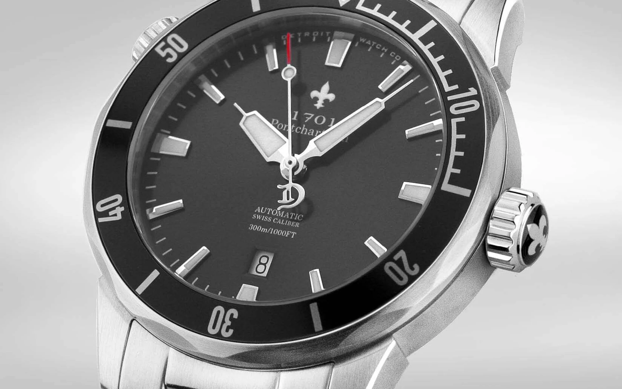 Detroit watch company 1701 pontchartrain great lakes edition diver 10