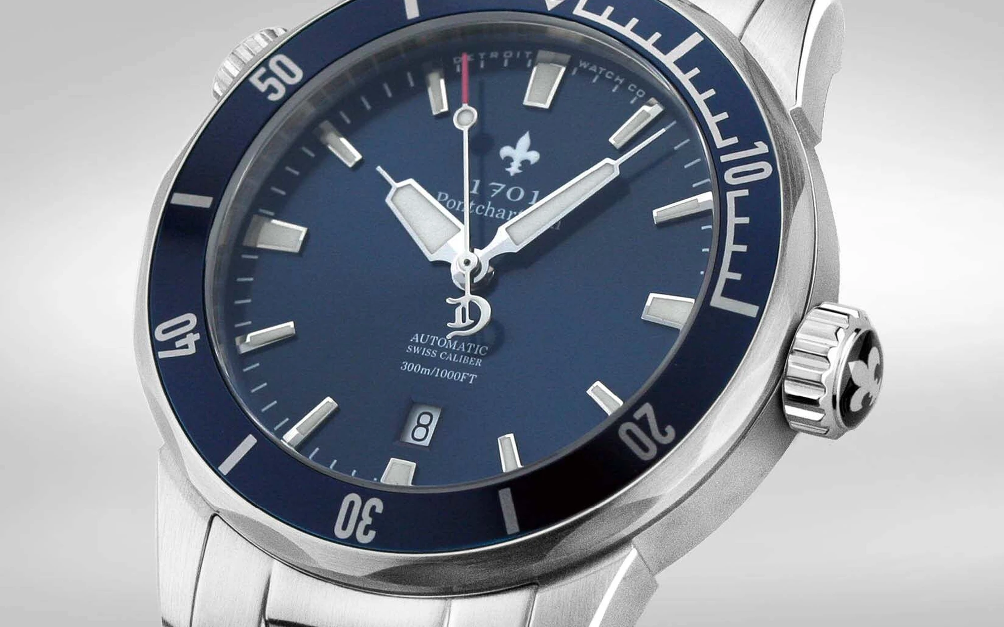 Detroit watch company 1701 pontchartrain great lakes edition diver 12