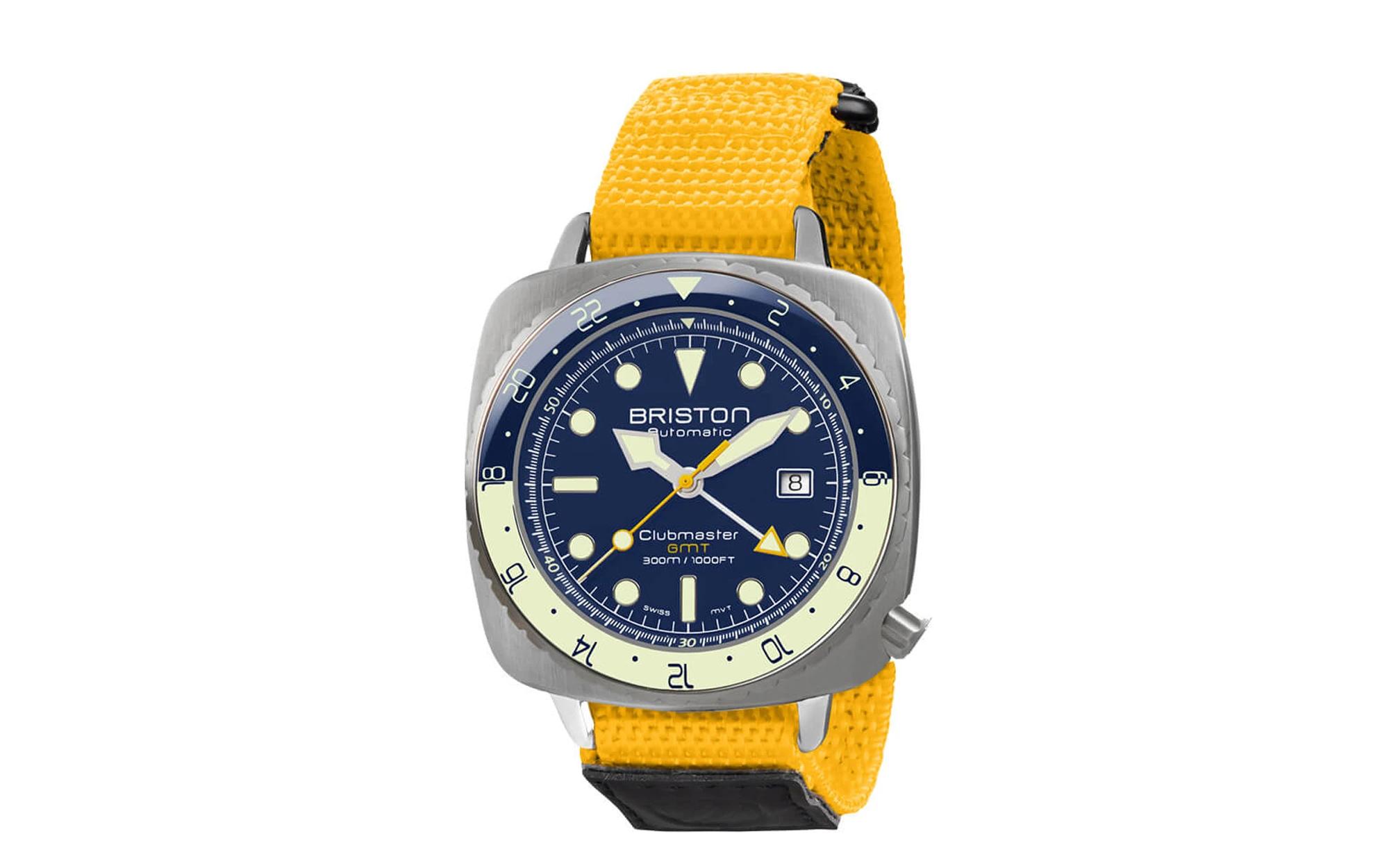 Briston watches clubmaster diver pro gmt steel 3
