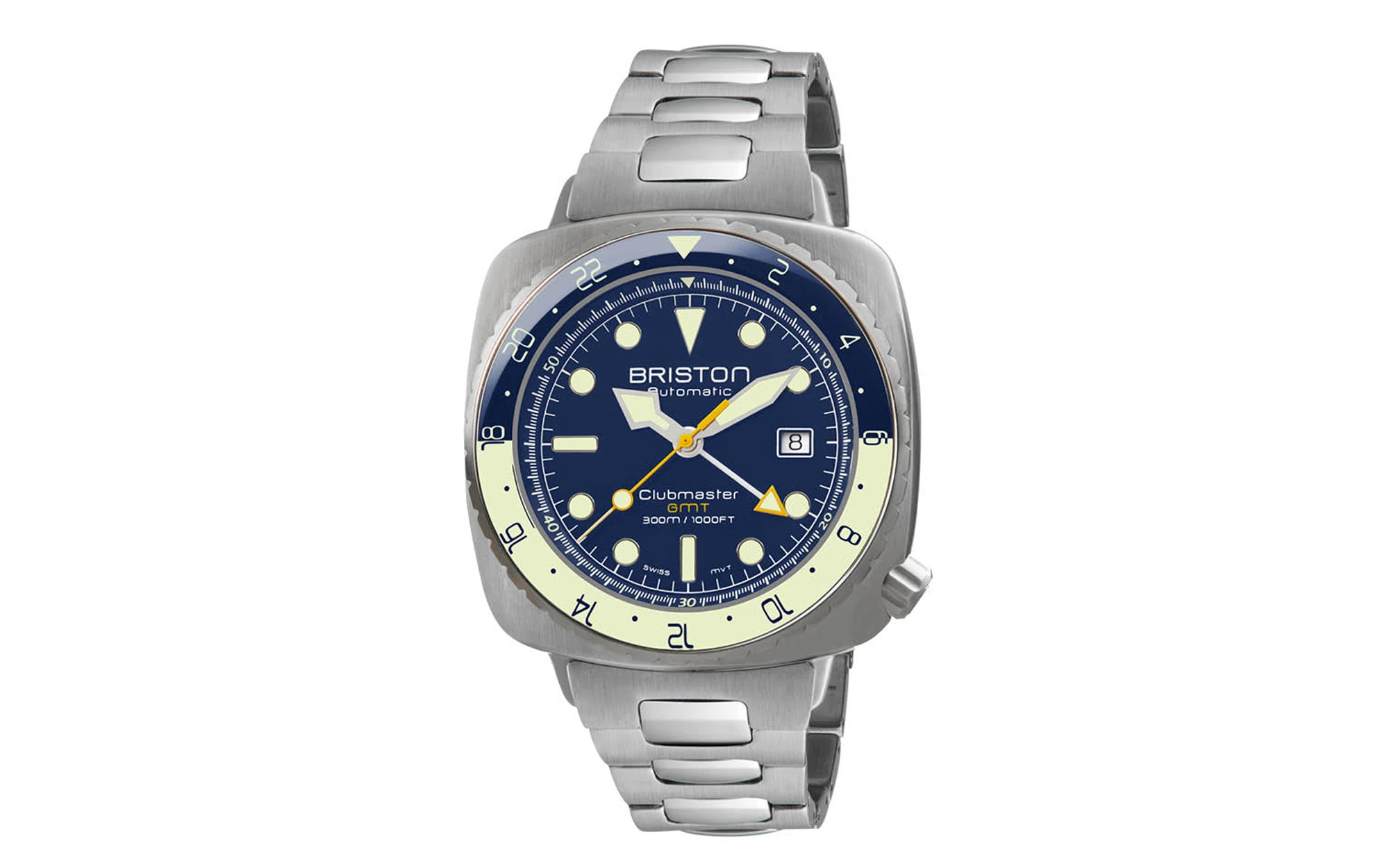 Briston watches clubmaster diver pro gmt steel 4