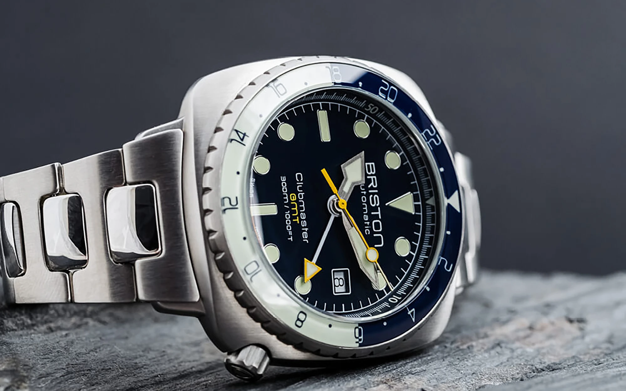 Briston watches clubmaster diver pro gmt steel 5