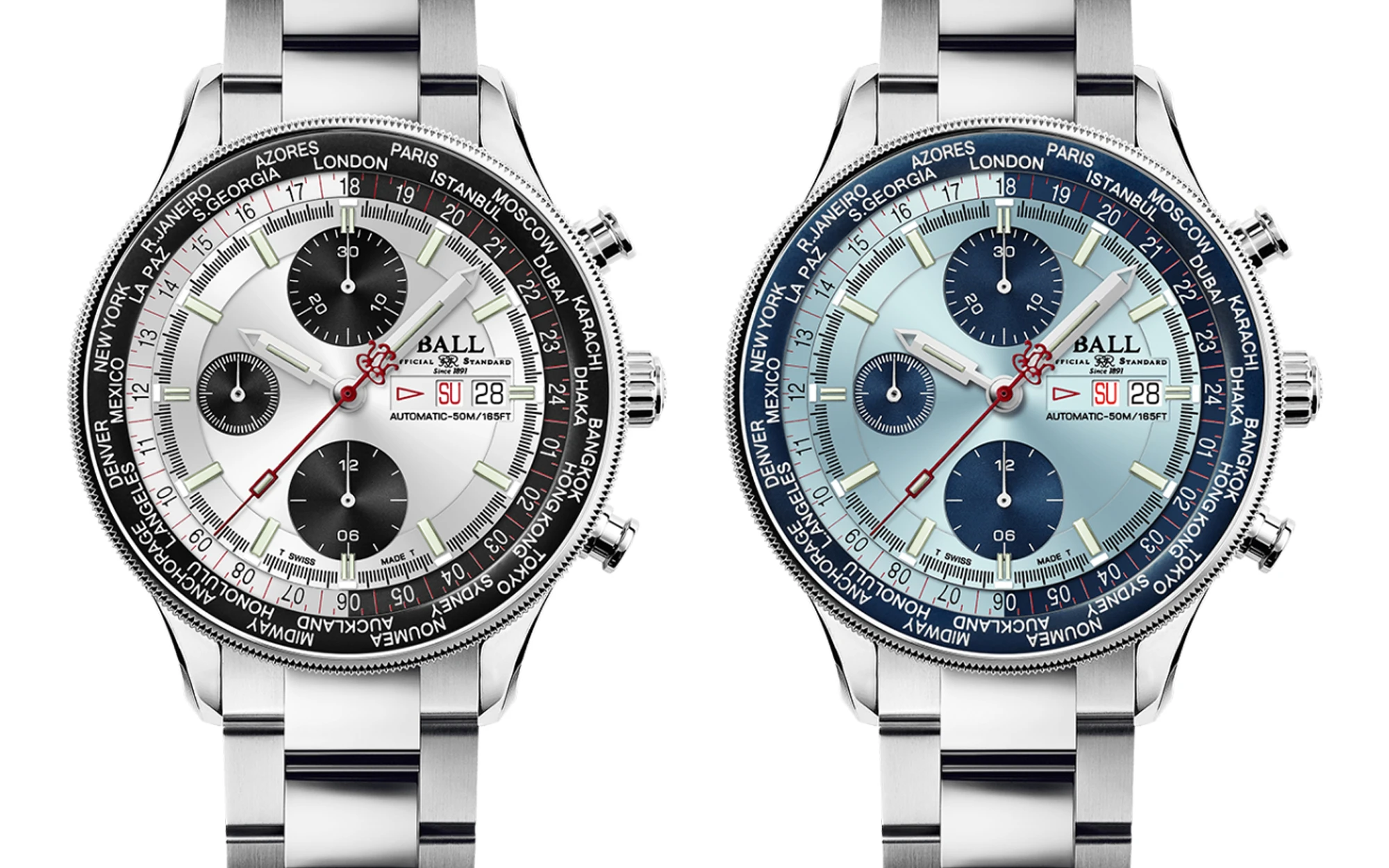 Ball watch engineer ii navigator world time chronograph