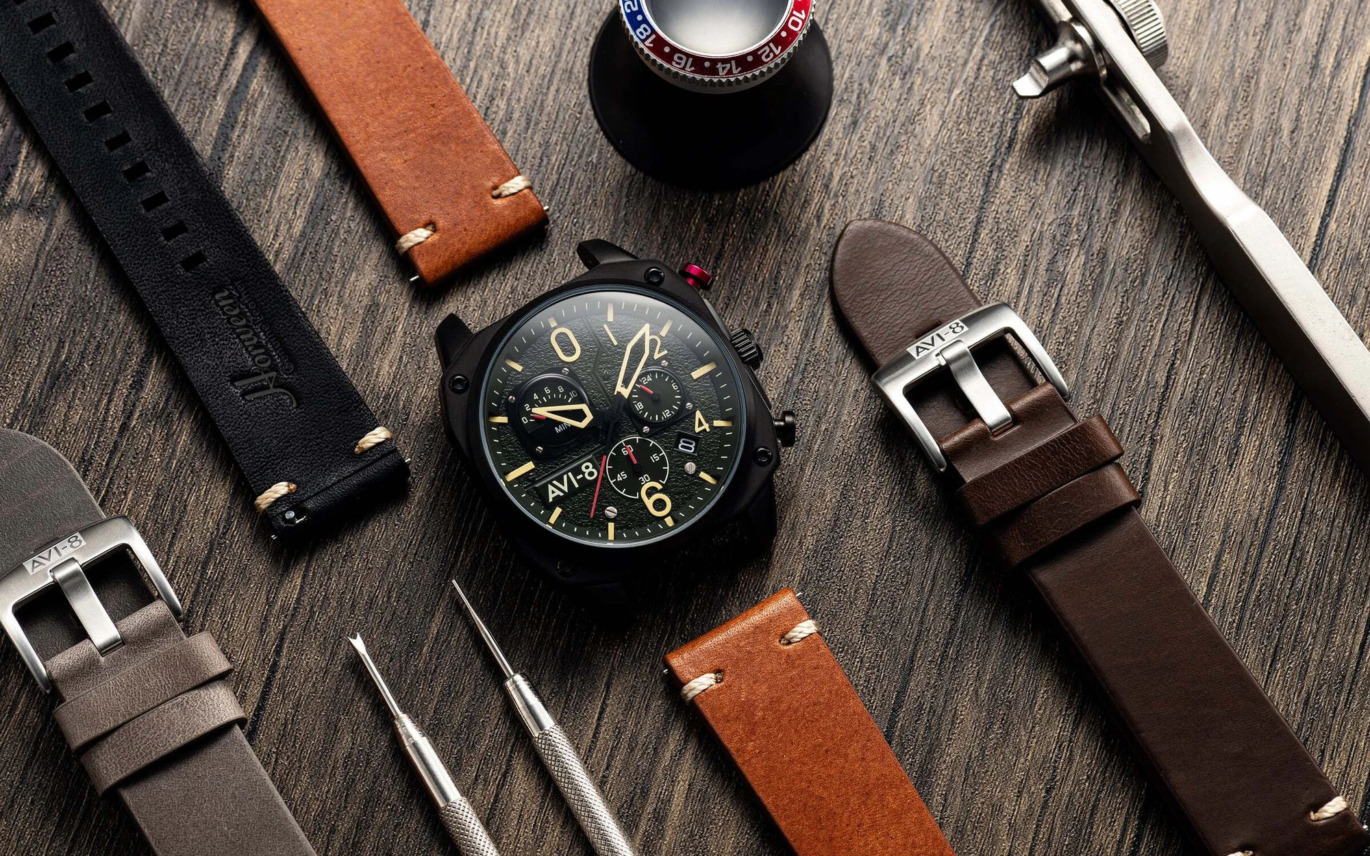 Avi 8 hawker hunter retrograde chronograph 7