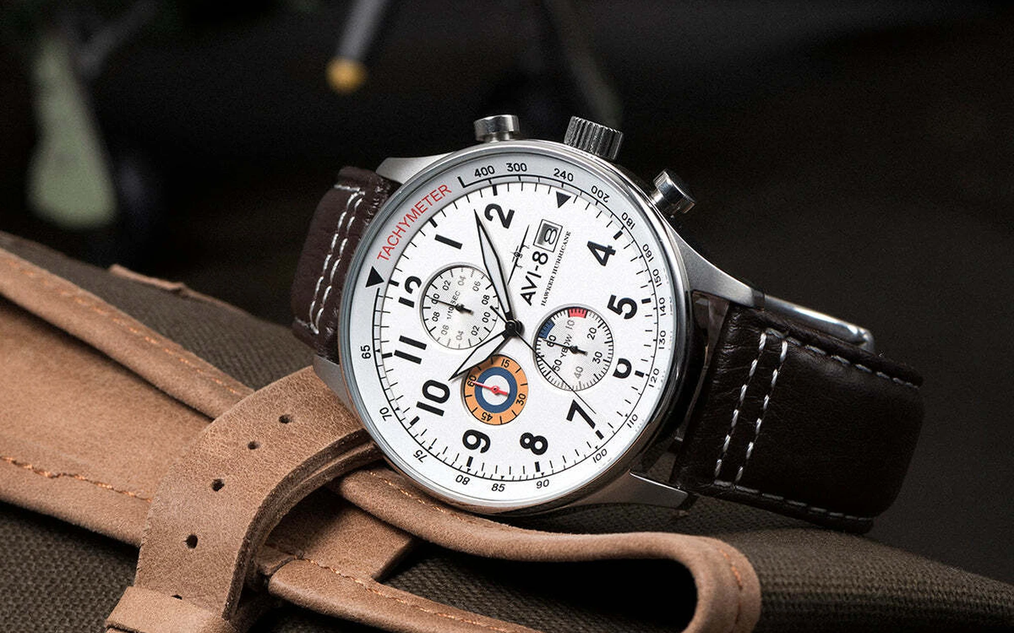 Avi 8 hawker hurricane classic chronograph 2