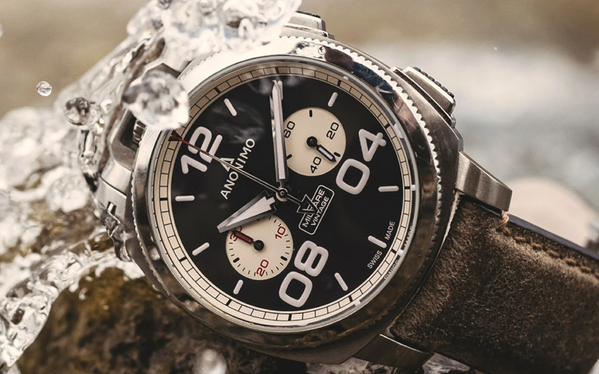 Anonimo militare chrono vintage 2