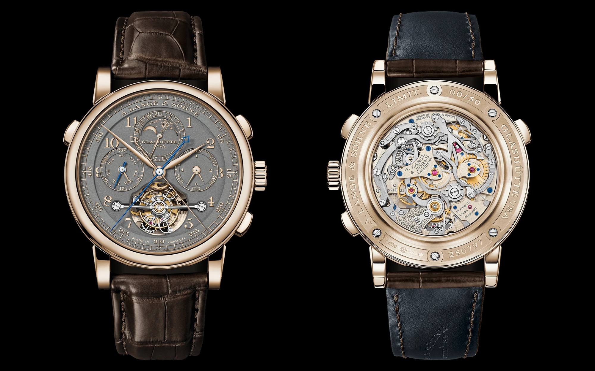 A lange sohne tourbograph perpetual honeygold 3