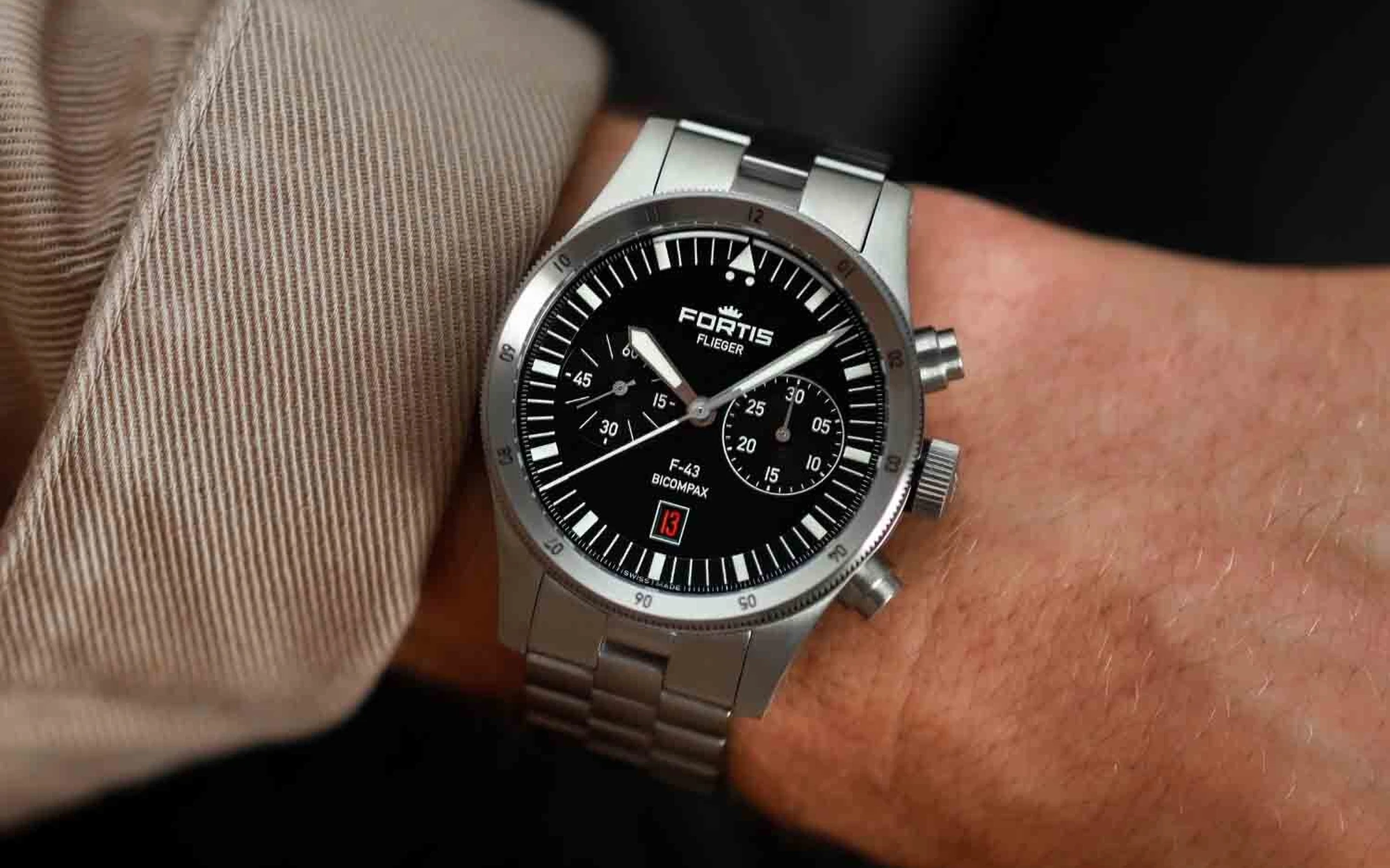Fortis flieger f 43 bicompax 12