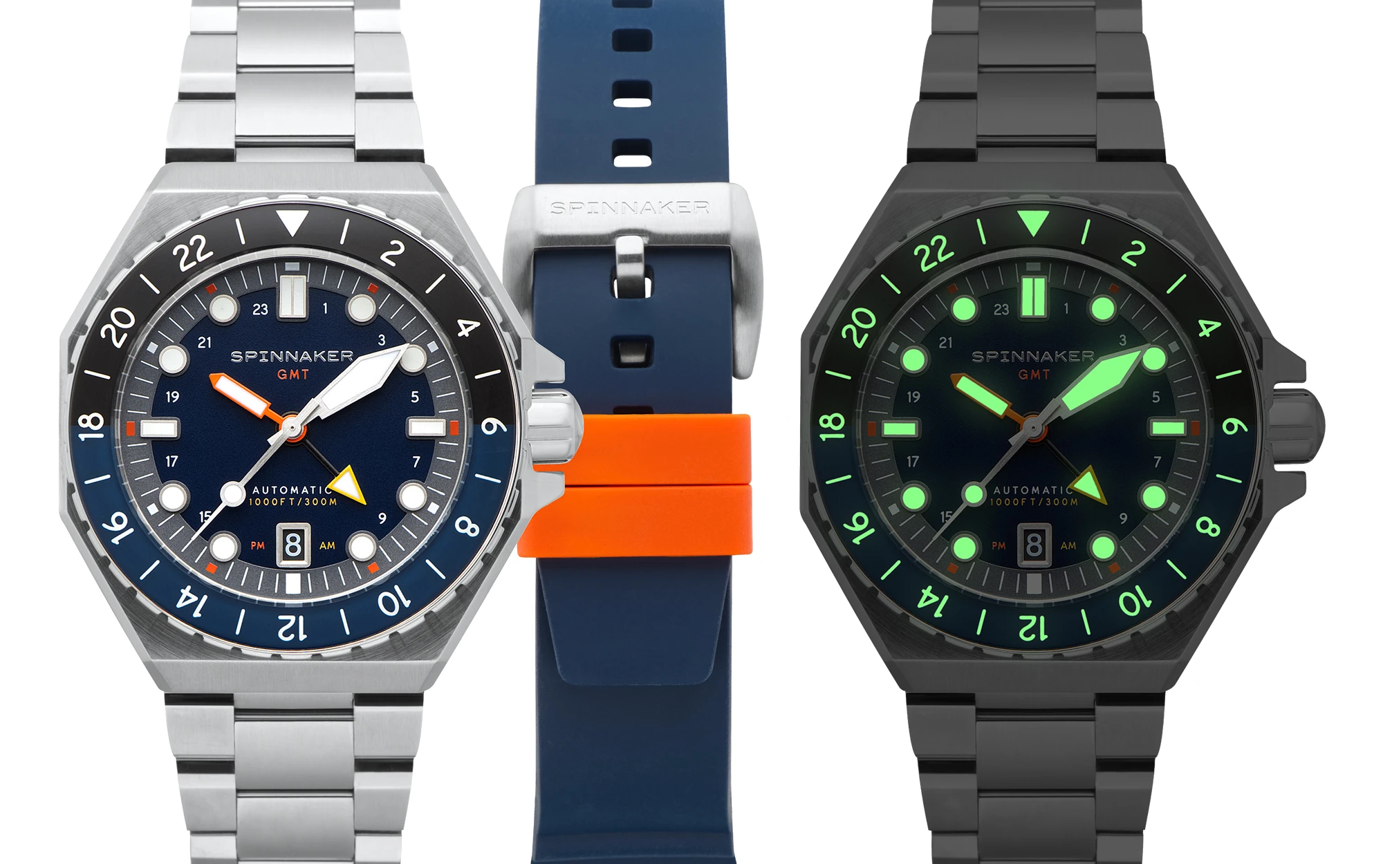 Spinnaker dumas gmt automatic navy black 1