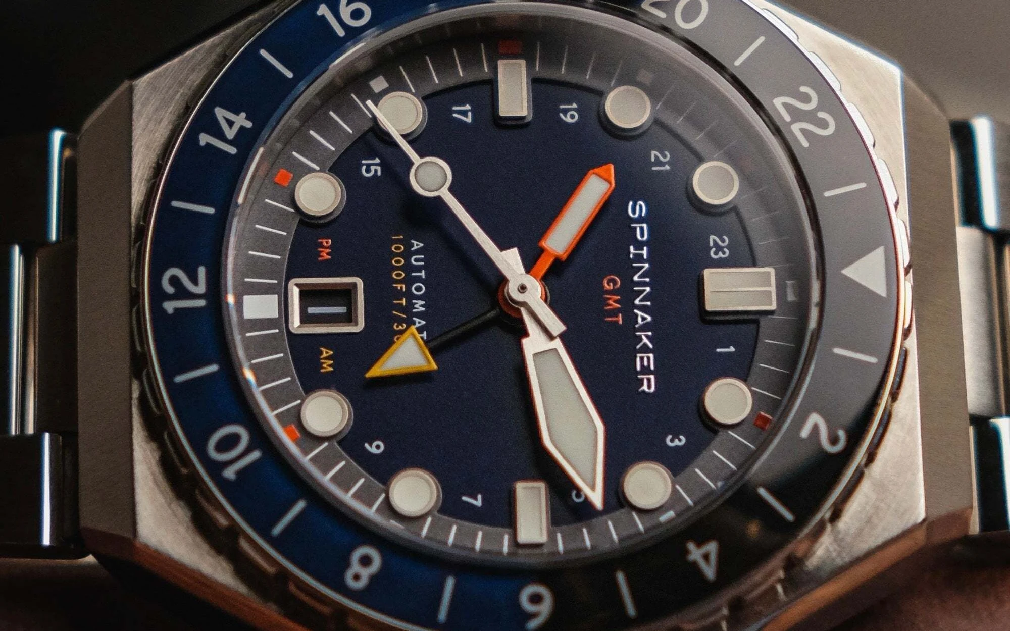 Spinnaker dumas gmt automatic navy black 5