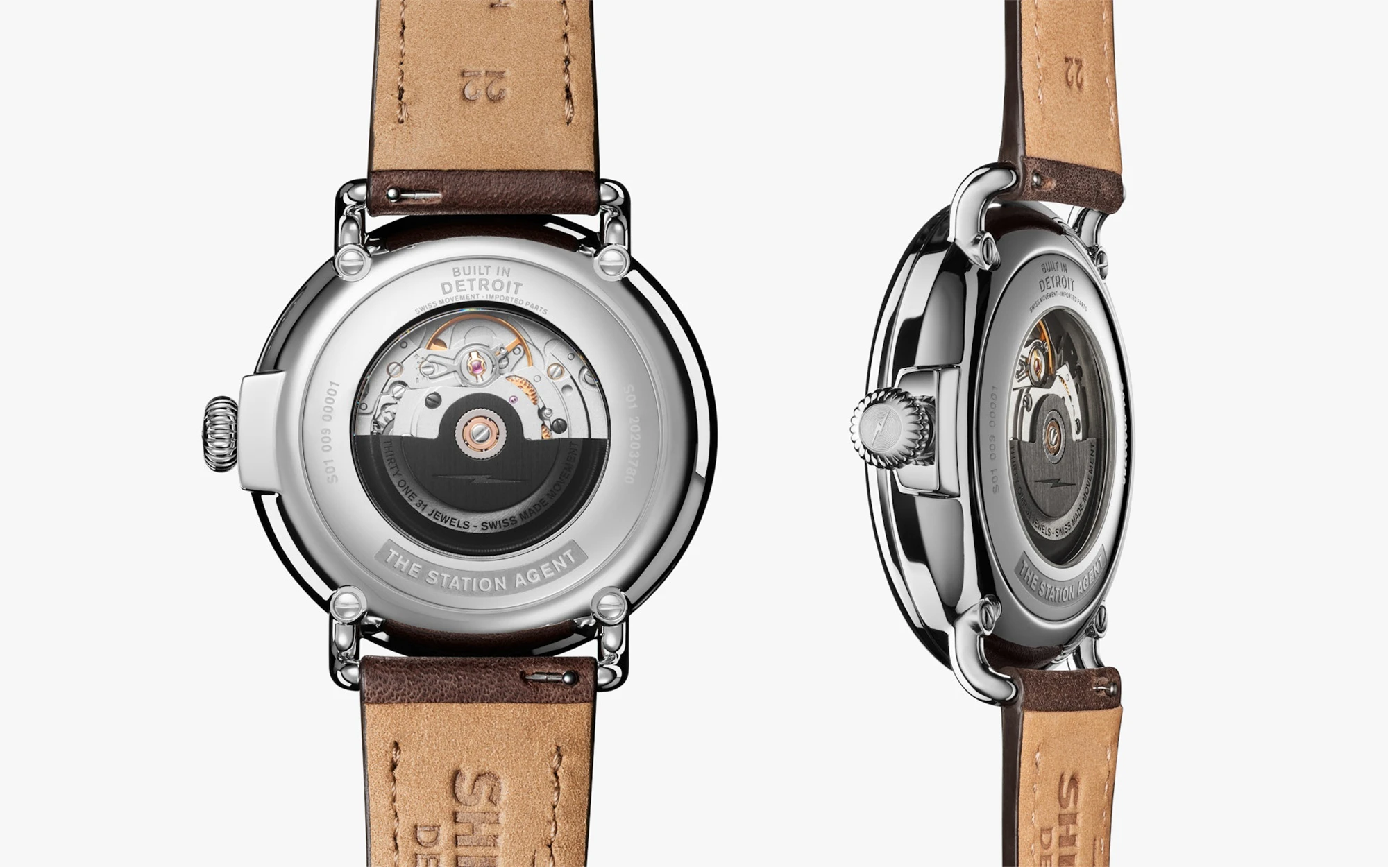 Shinola the station agent automatic 45mm 1