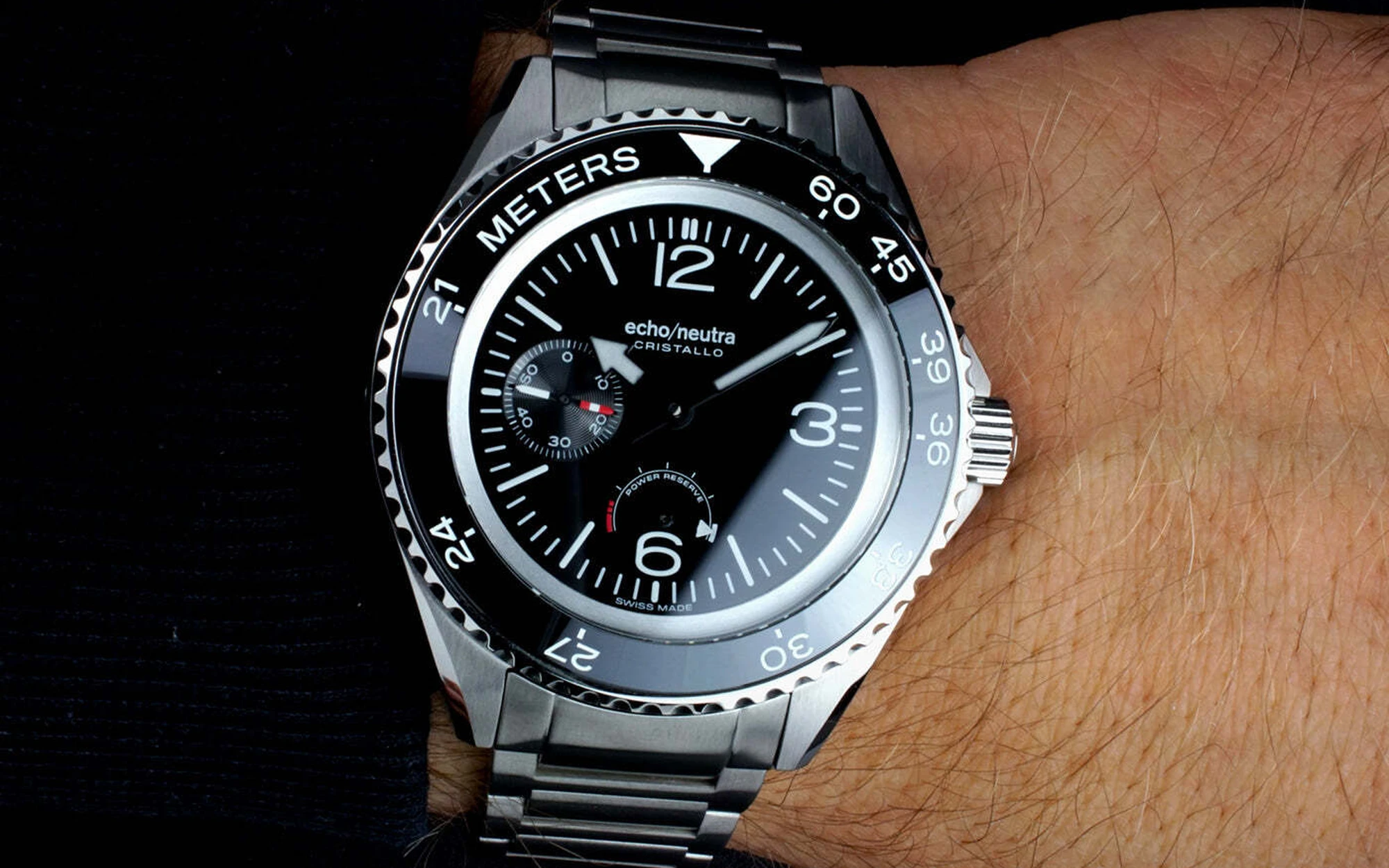 Echo neutra cristallo professional diver black 2