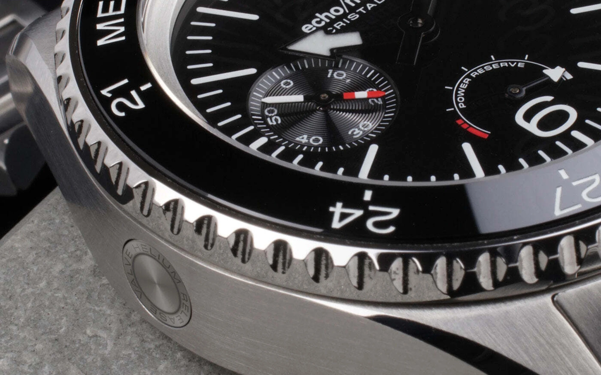 Echo neutra cristallo professional diver black 10