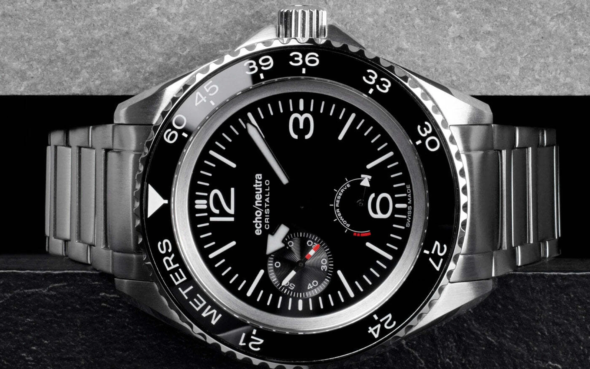 Echo neutra cristallo professional diver black 11