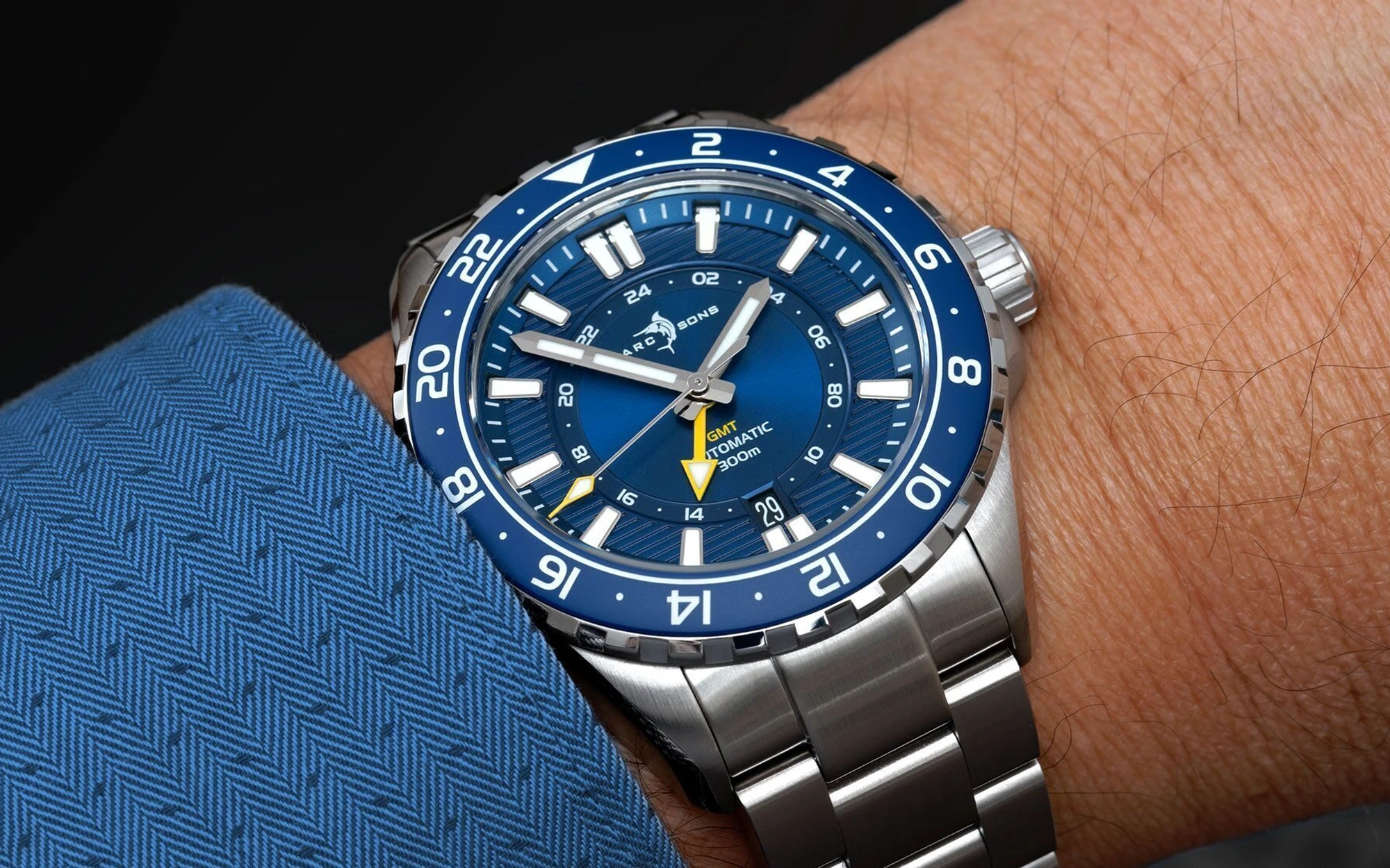 Marc sons gmtii 43mm