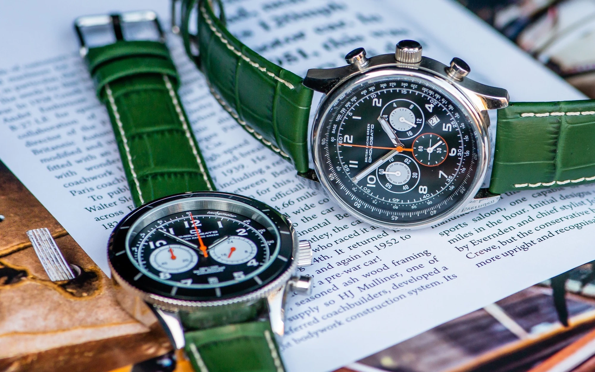 Omologato watches british racing green 3