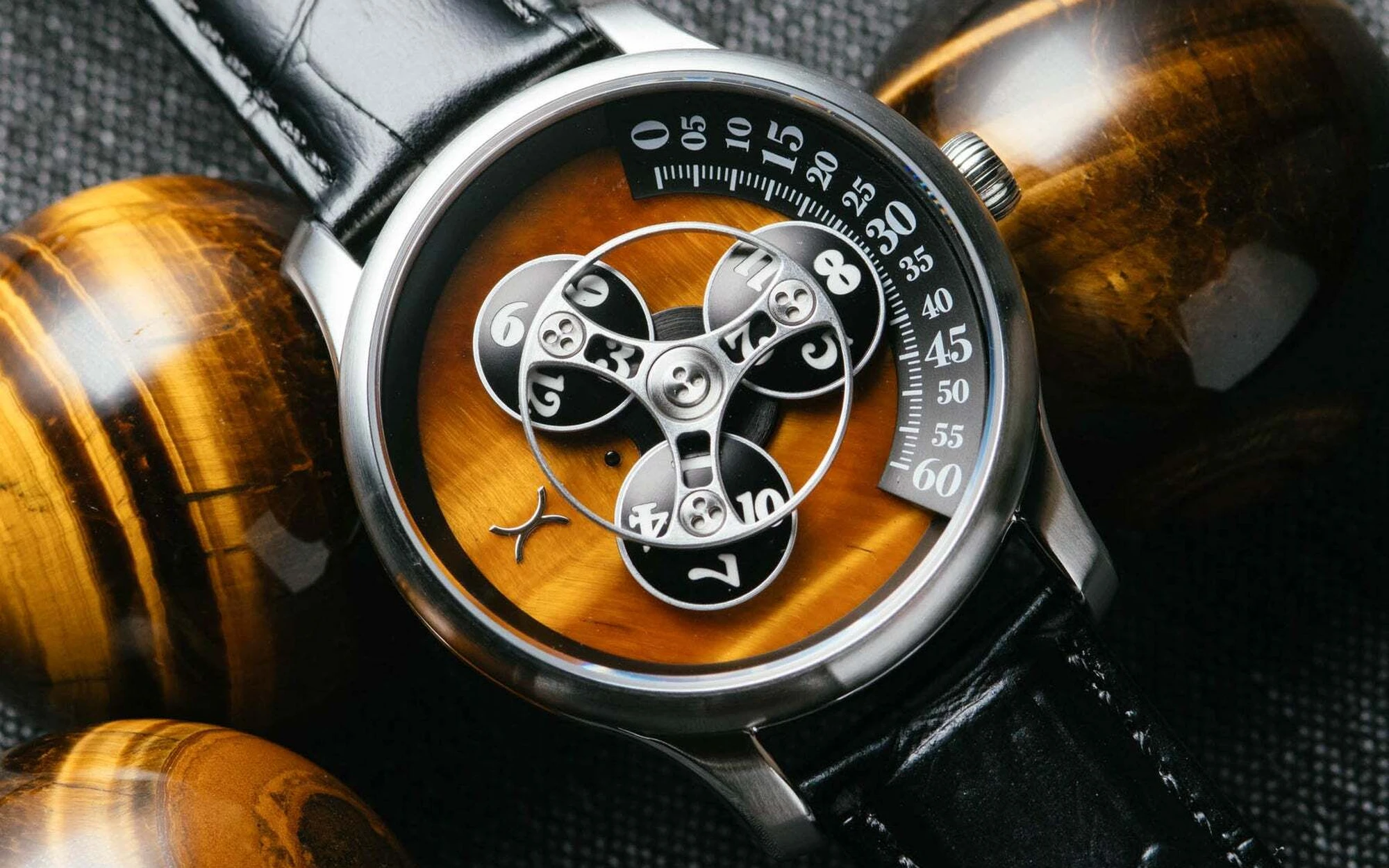 Xeric triptych automatic stone edition tigerseye 1