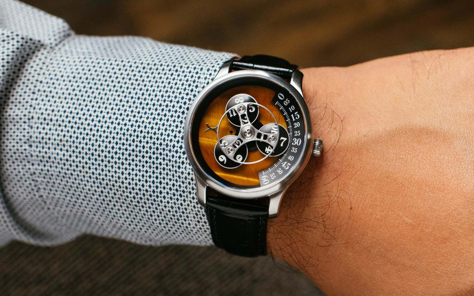 Xeric triptych automatic stone edition tigerseye 5
