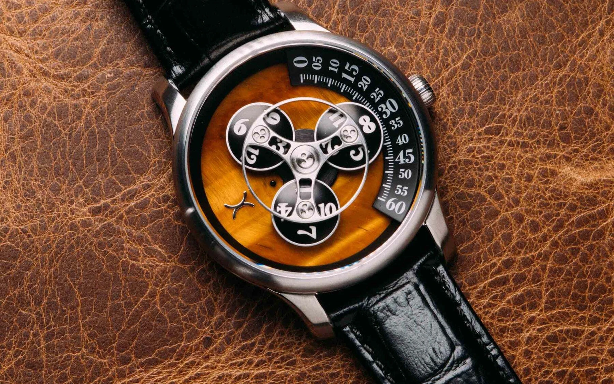 Xeric triptych automatic stone edition tigerseye 6