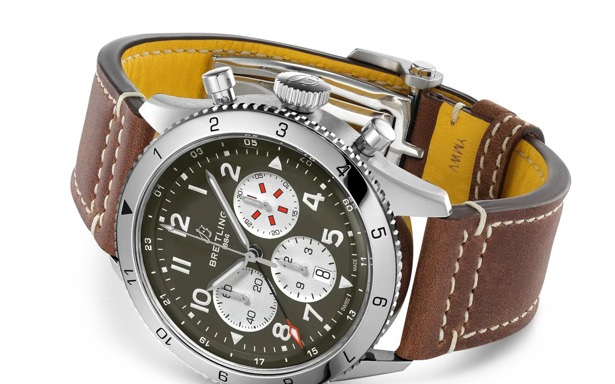 Breitling super avi b04 chronograph gmt 46 curtiss warhawk 3