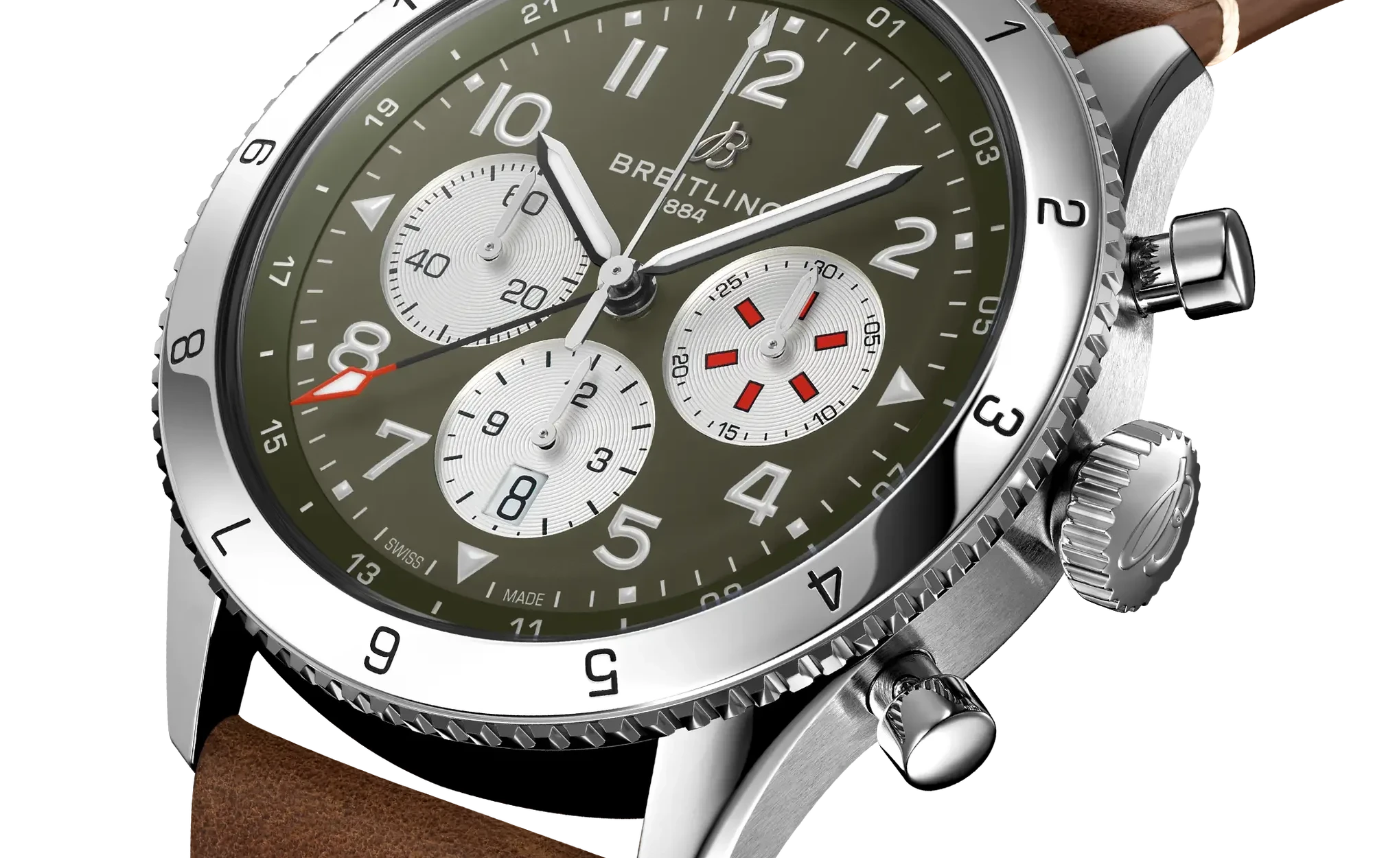 Breitling super avi b04 chronograph gmt 46 curtiss warhawk 5