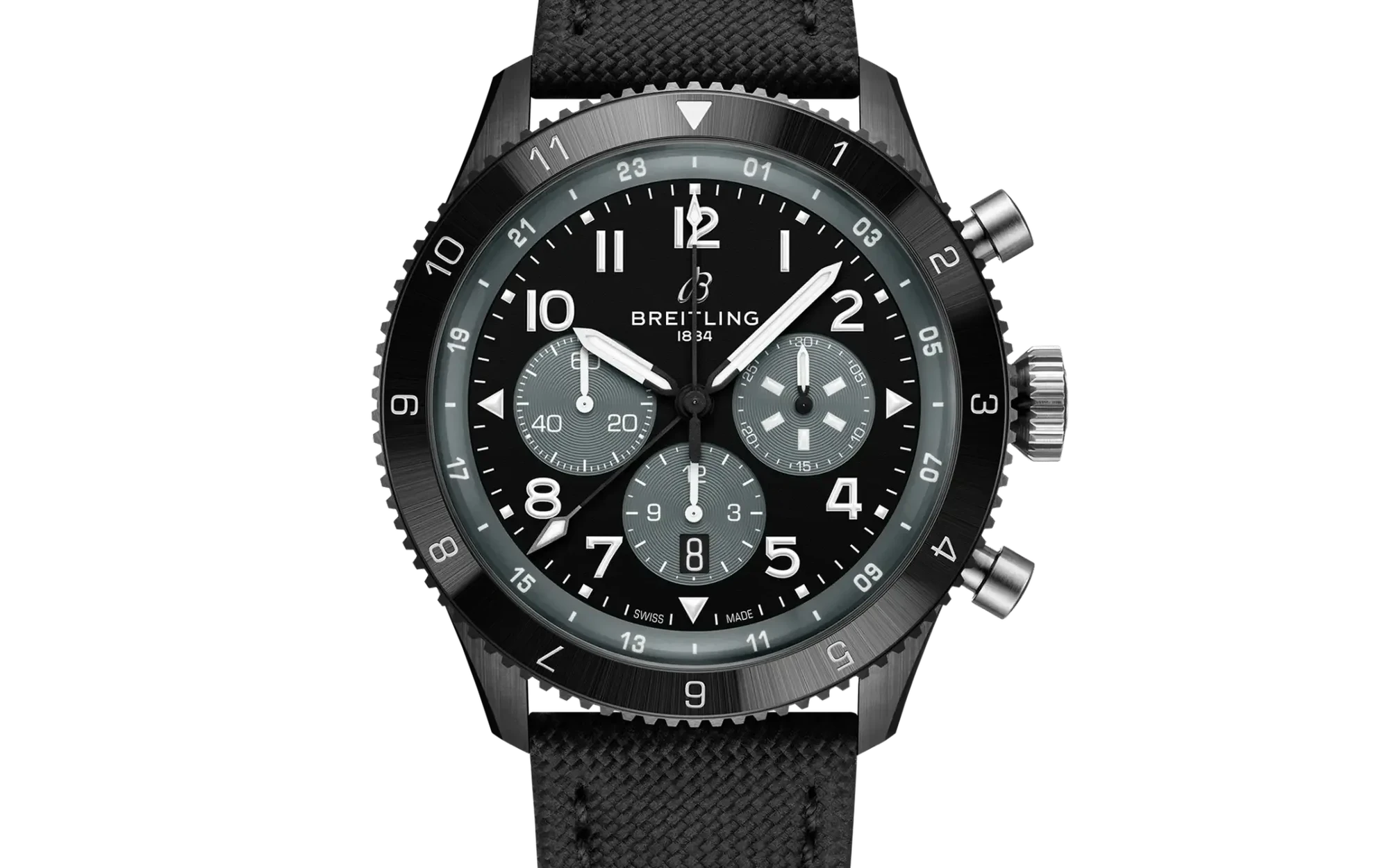 Breitling super avi b04 chronograph gmt 46 mosquito night fighter 3
