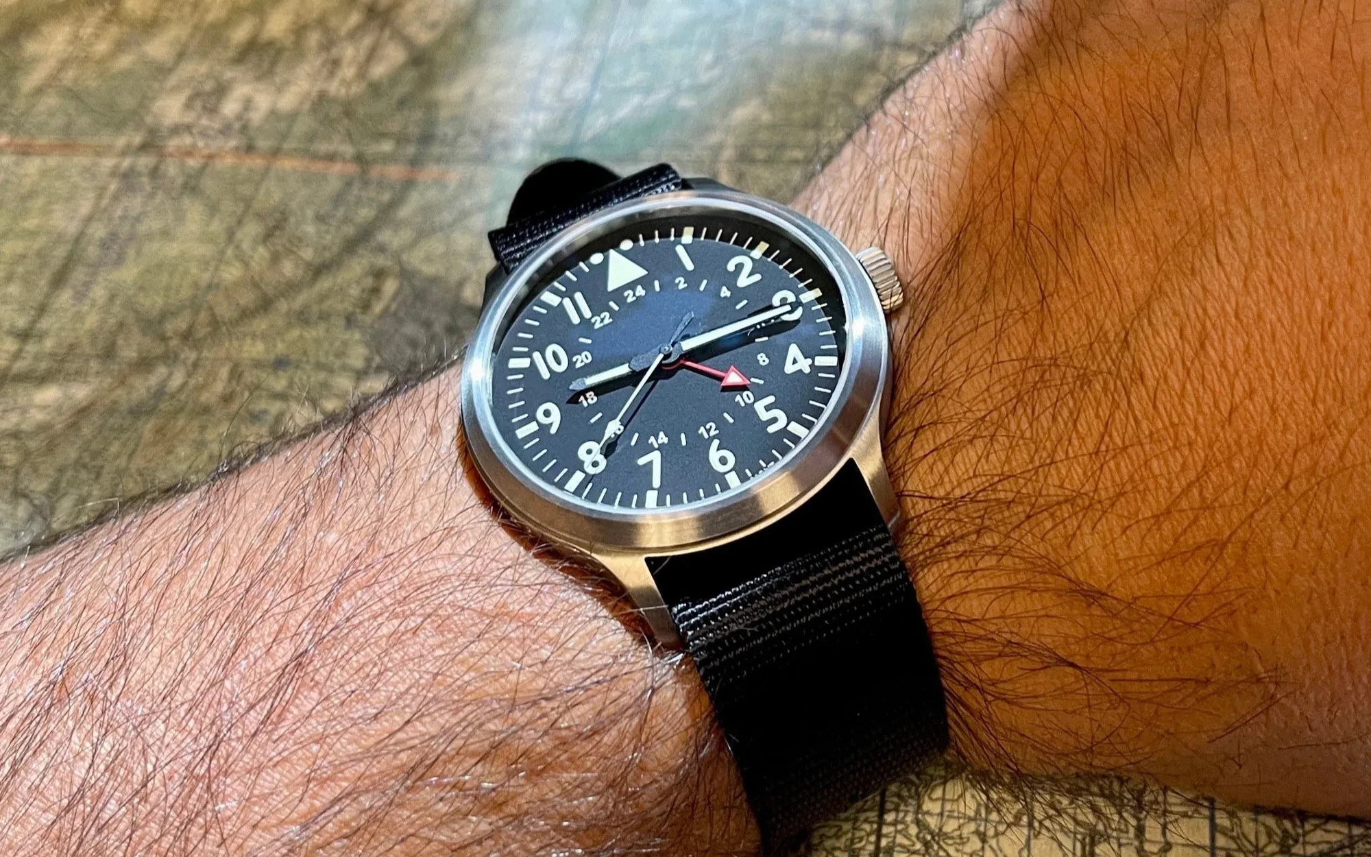 County comm large titanium gmt watch by maratac 6
