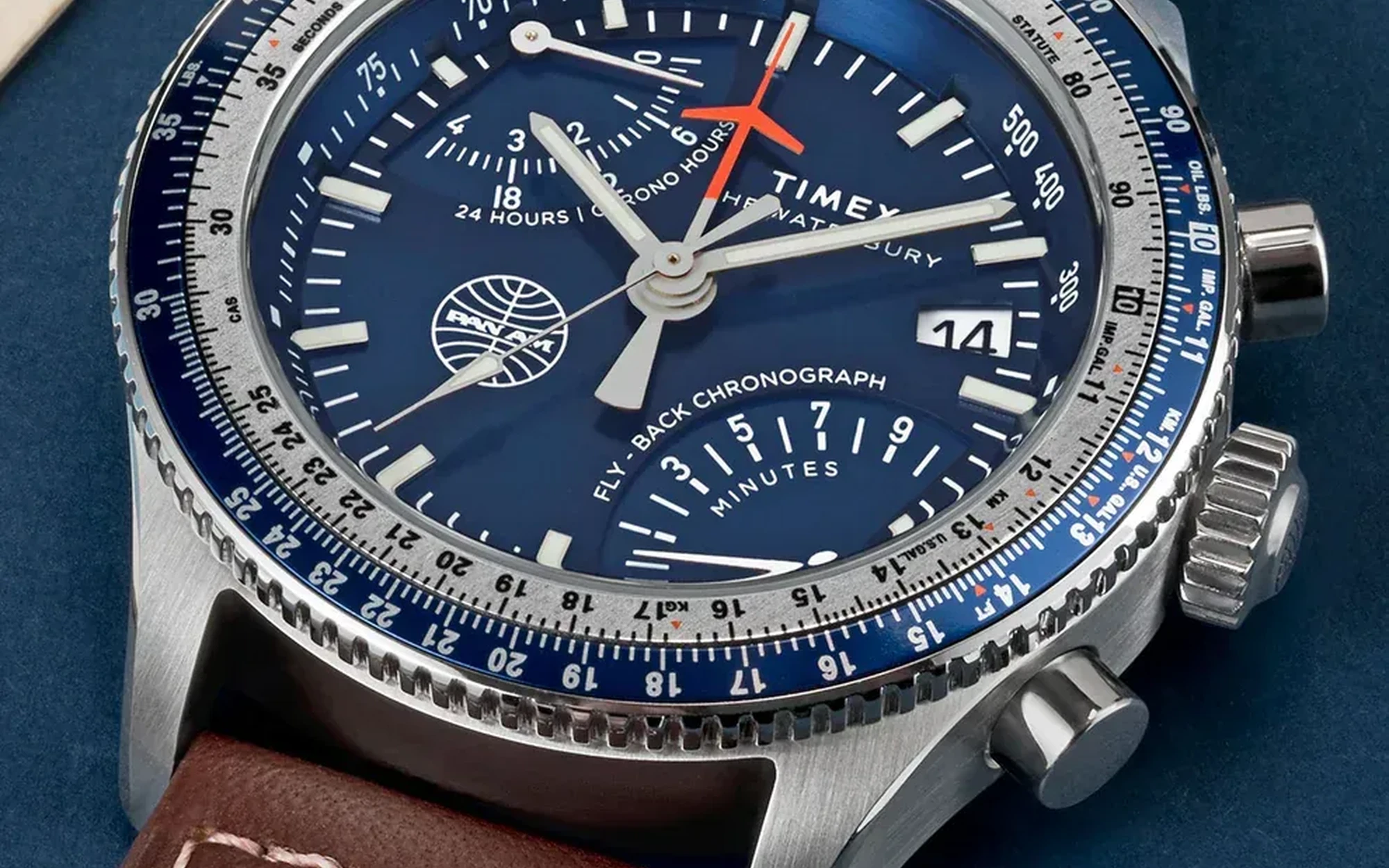 Timex fly back chronograph x pan am 4