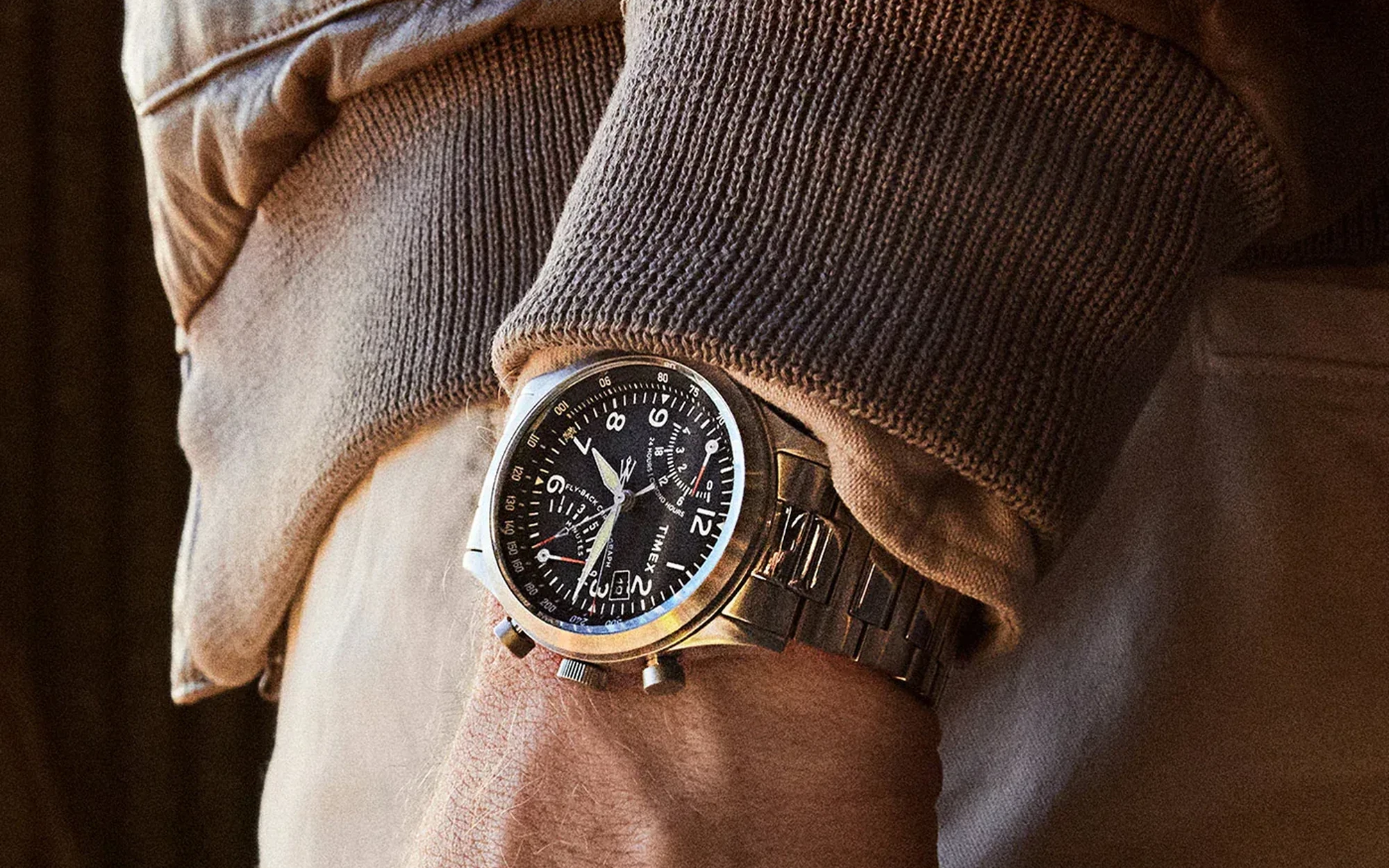 Timex waterbury traditional fly back chronograph 4