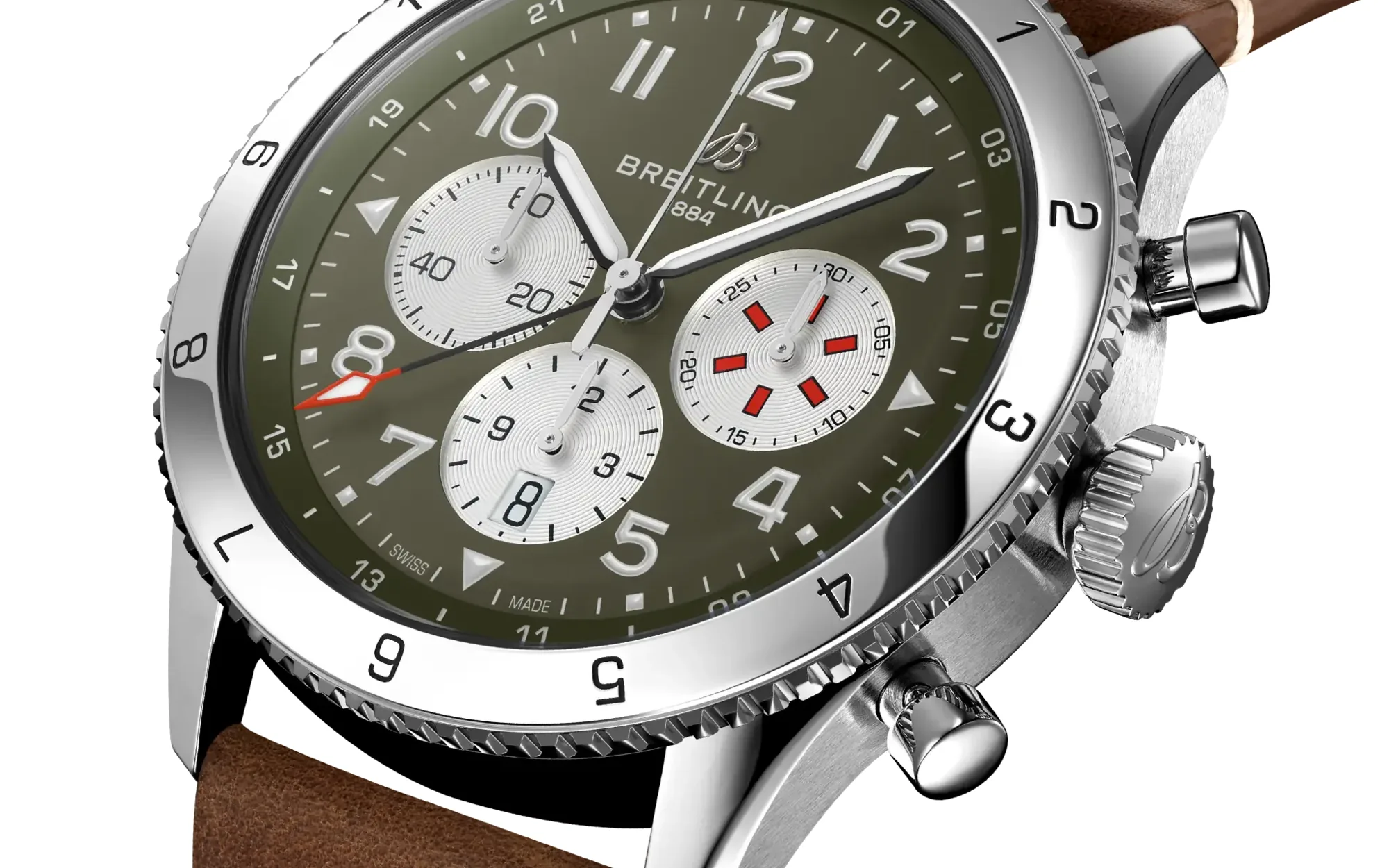 Breitling super avi b04 chronograph gmt 46 curtiss warhawk 5