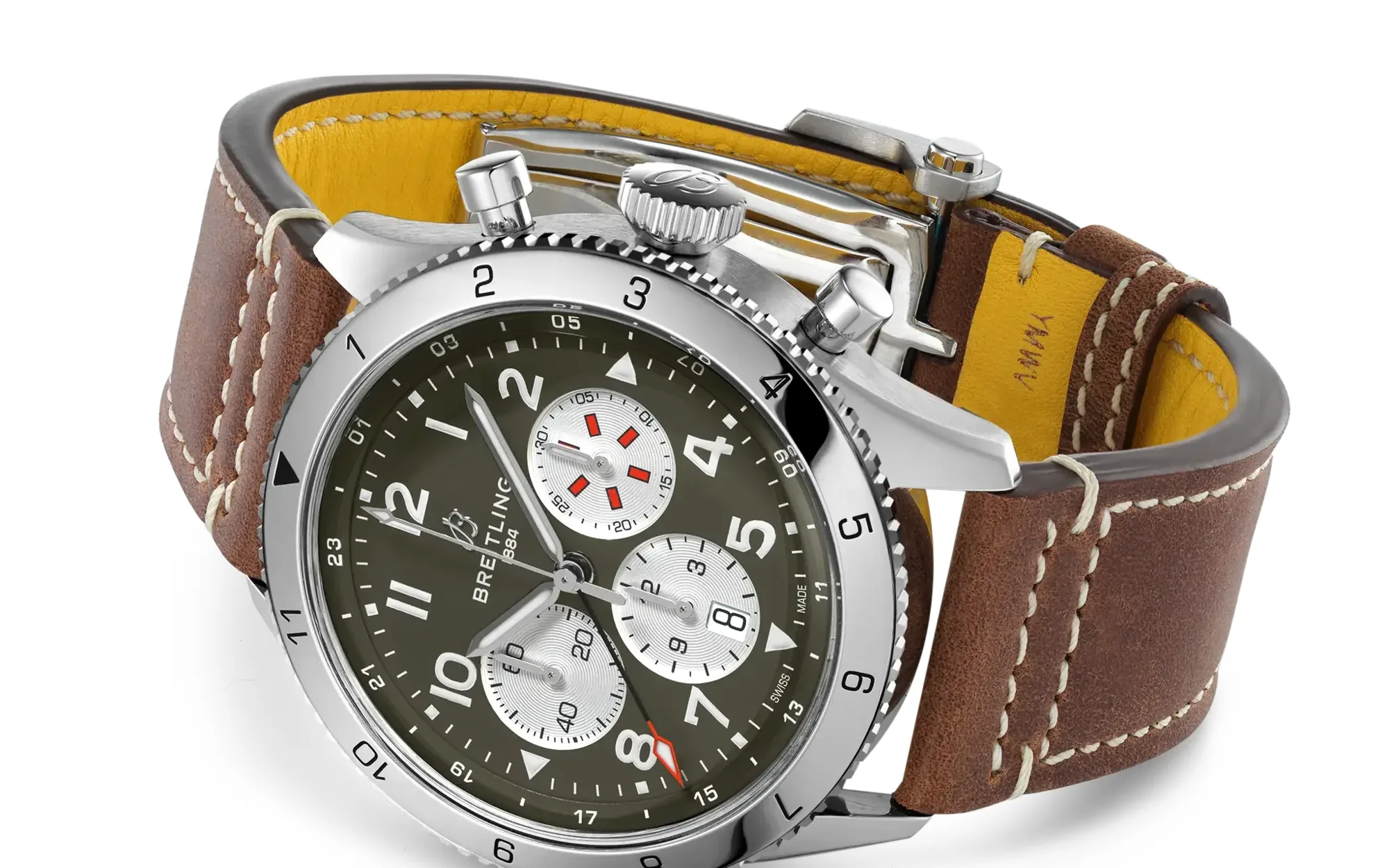 Breitling super avi b04 chronograph gmt 46 curtiss warhawk 3