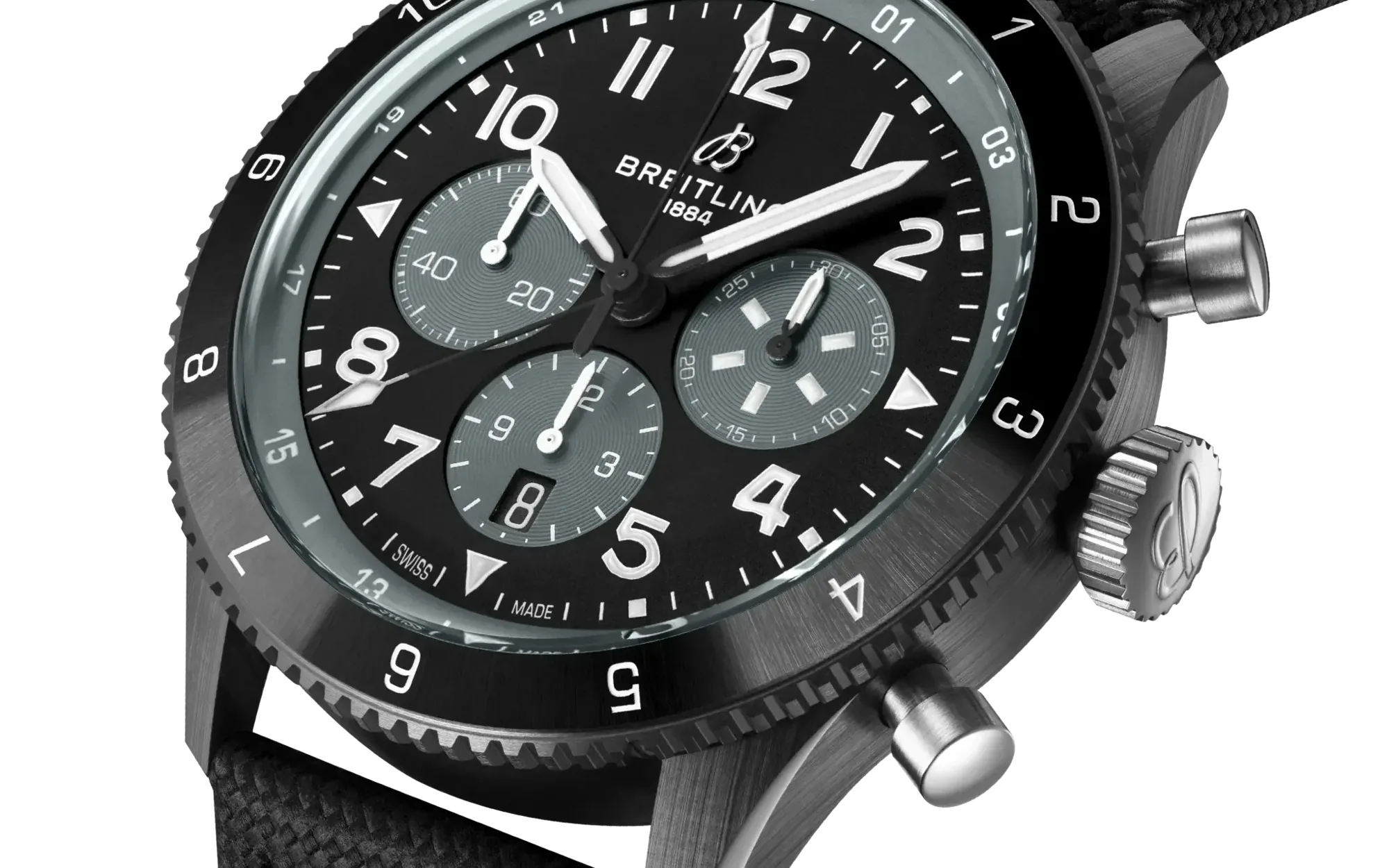 Breitling super avi b04 chronograph gmt 46 mosquito night fighter 4