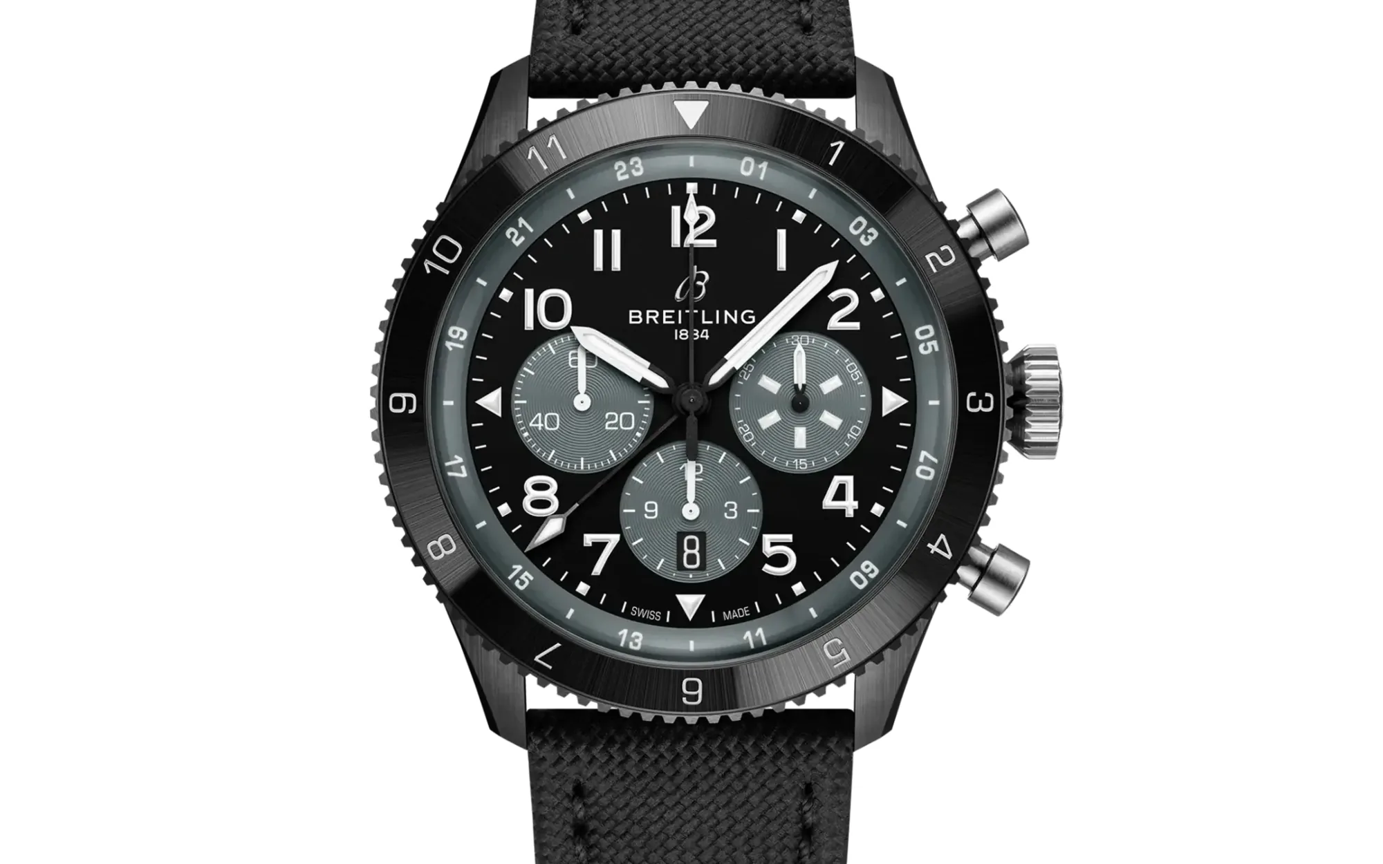 Breitling super avi b04 chronograph gmt 46 mosquito night fighter 3