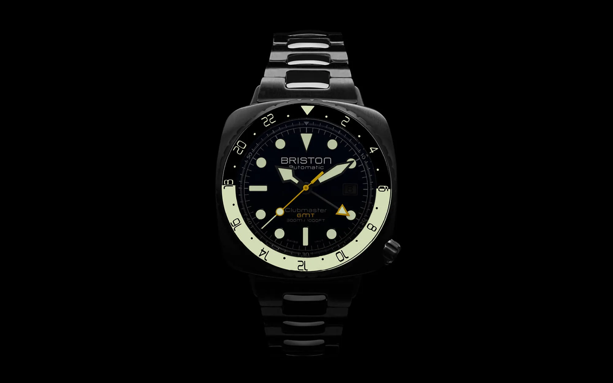 Briston watches clubmaster diver pro gmt steel 1