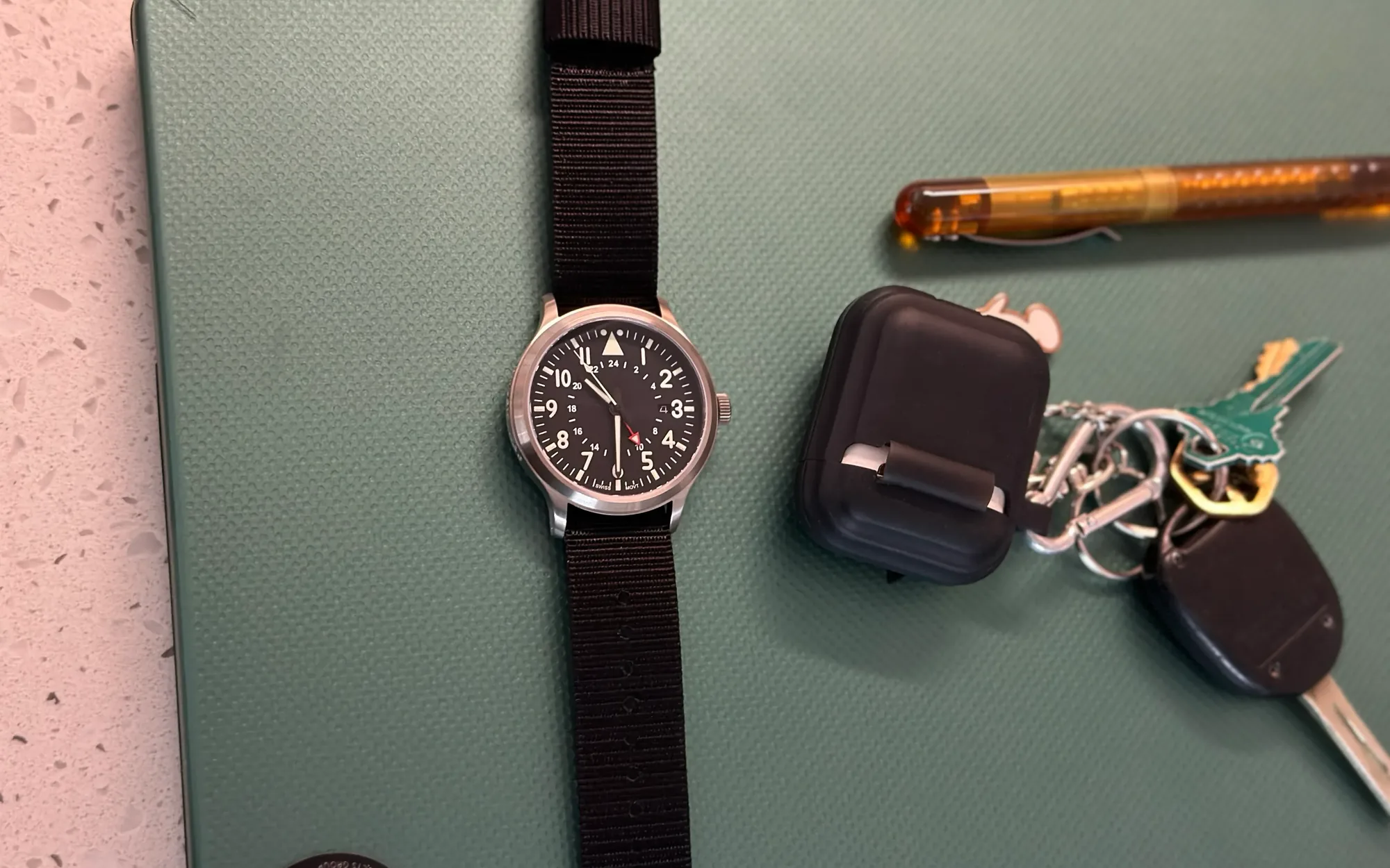 County comm large titanium gmt watch by maratac 2