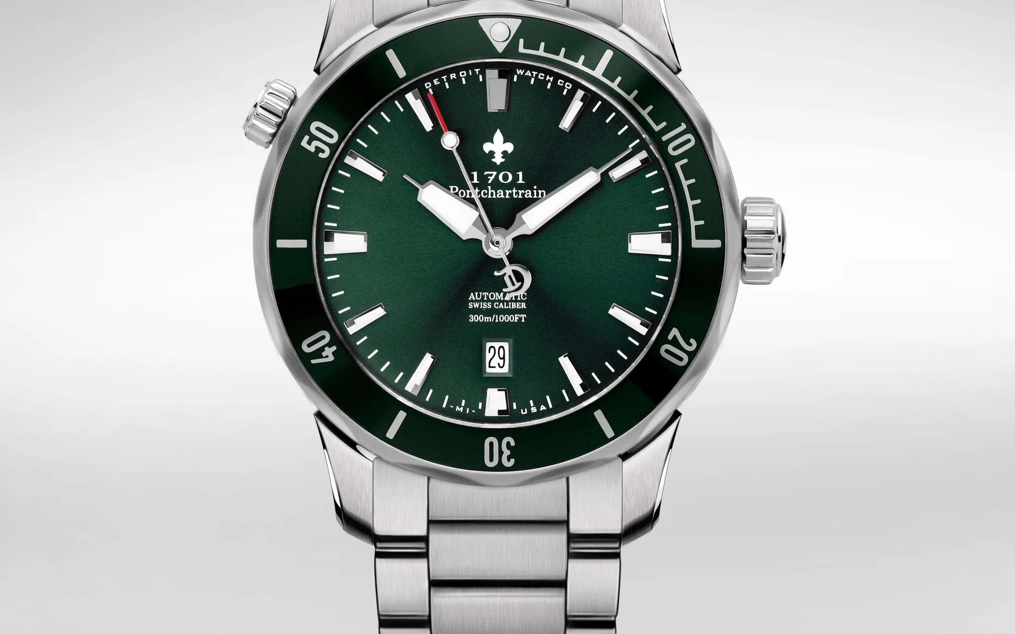 Detroit watch company 1701 pontchartrain great lakes edition diver 9